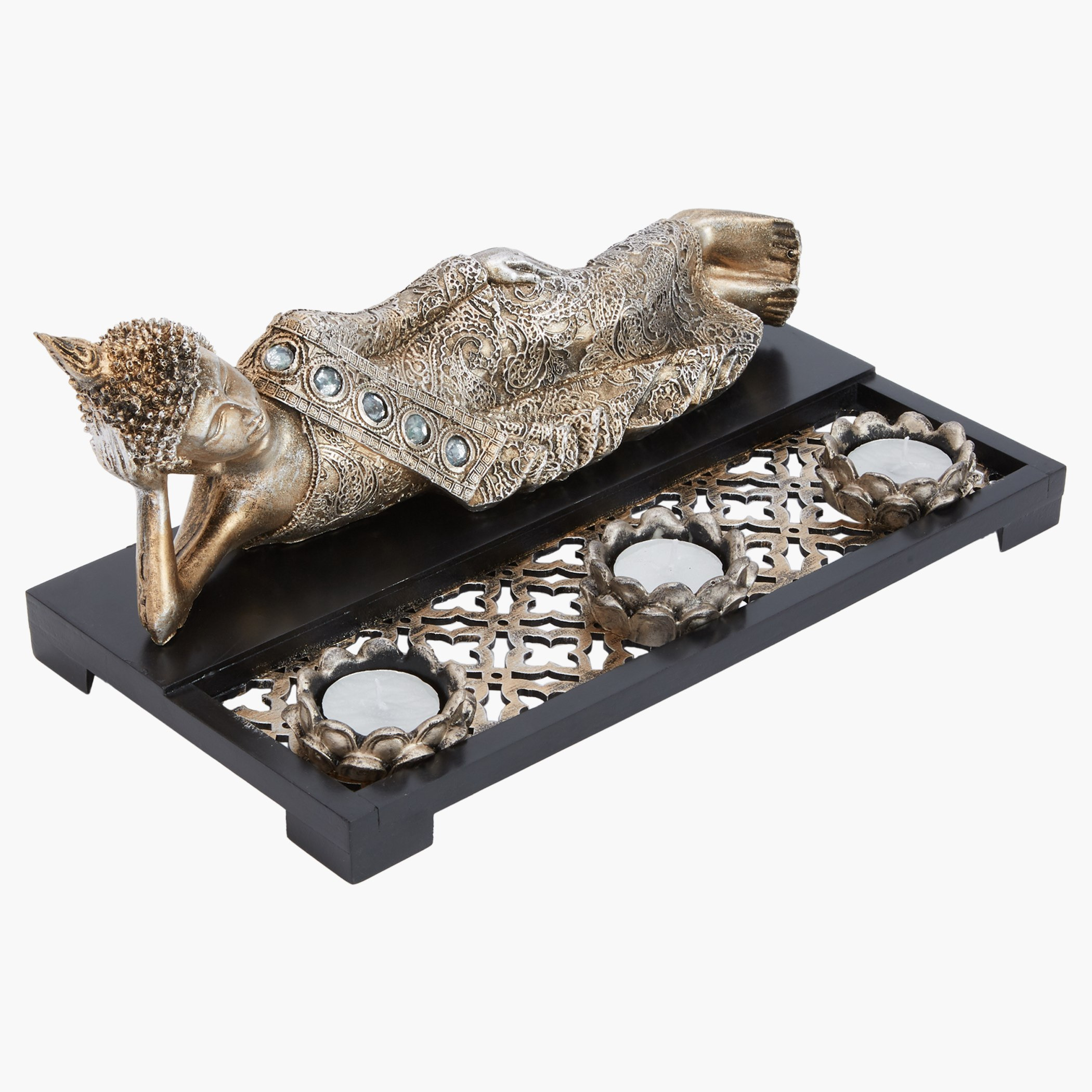 تمثال متكأ بصينية وثلاثة حوامل شموع-hbxhomeware-homedecor-figurinesandornaments-image-2