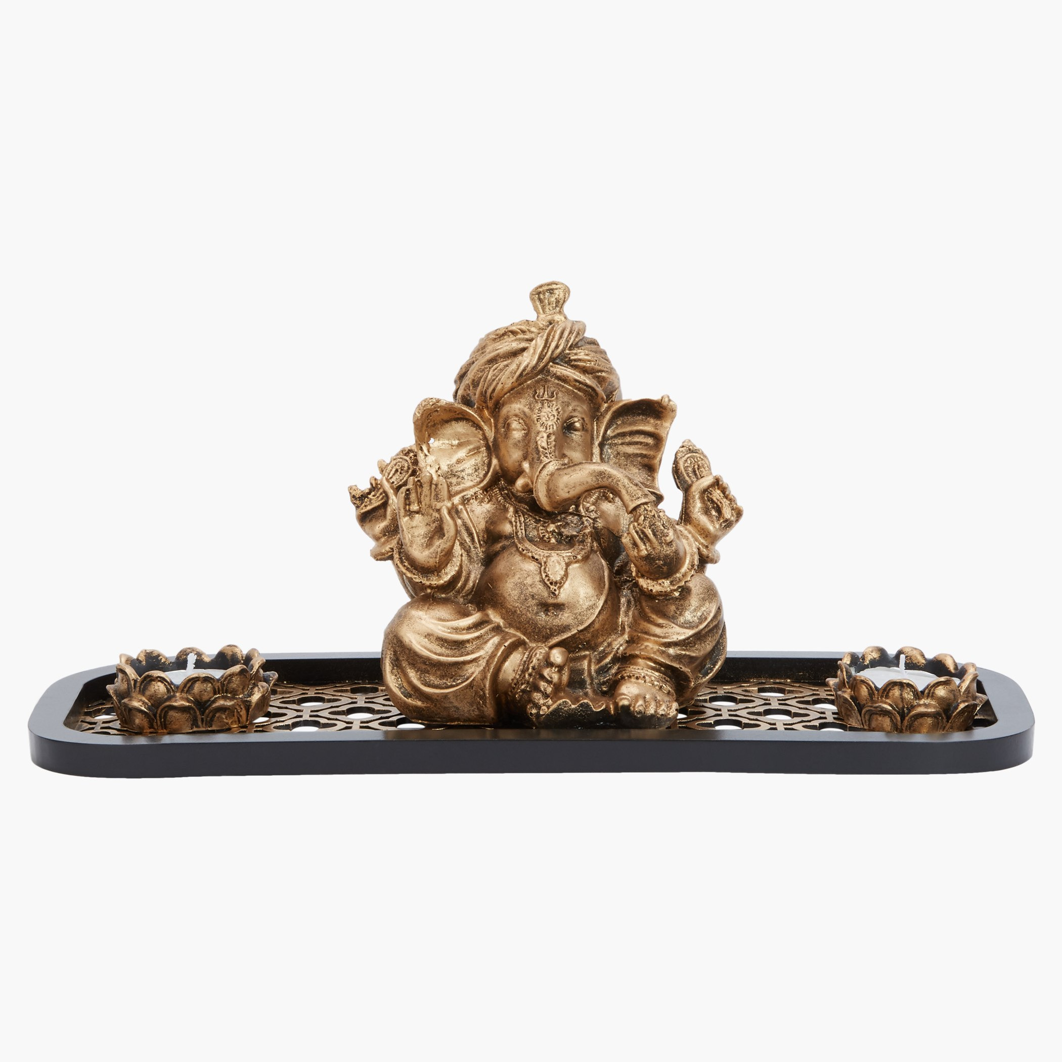 حامل شموع مع صينية جانيشا-hbxhomeware-homedecor-figurinesandornaments-image-1