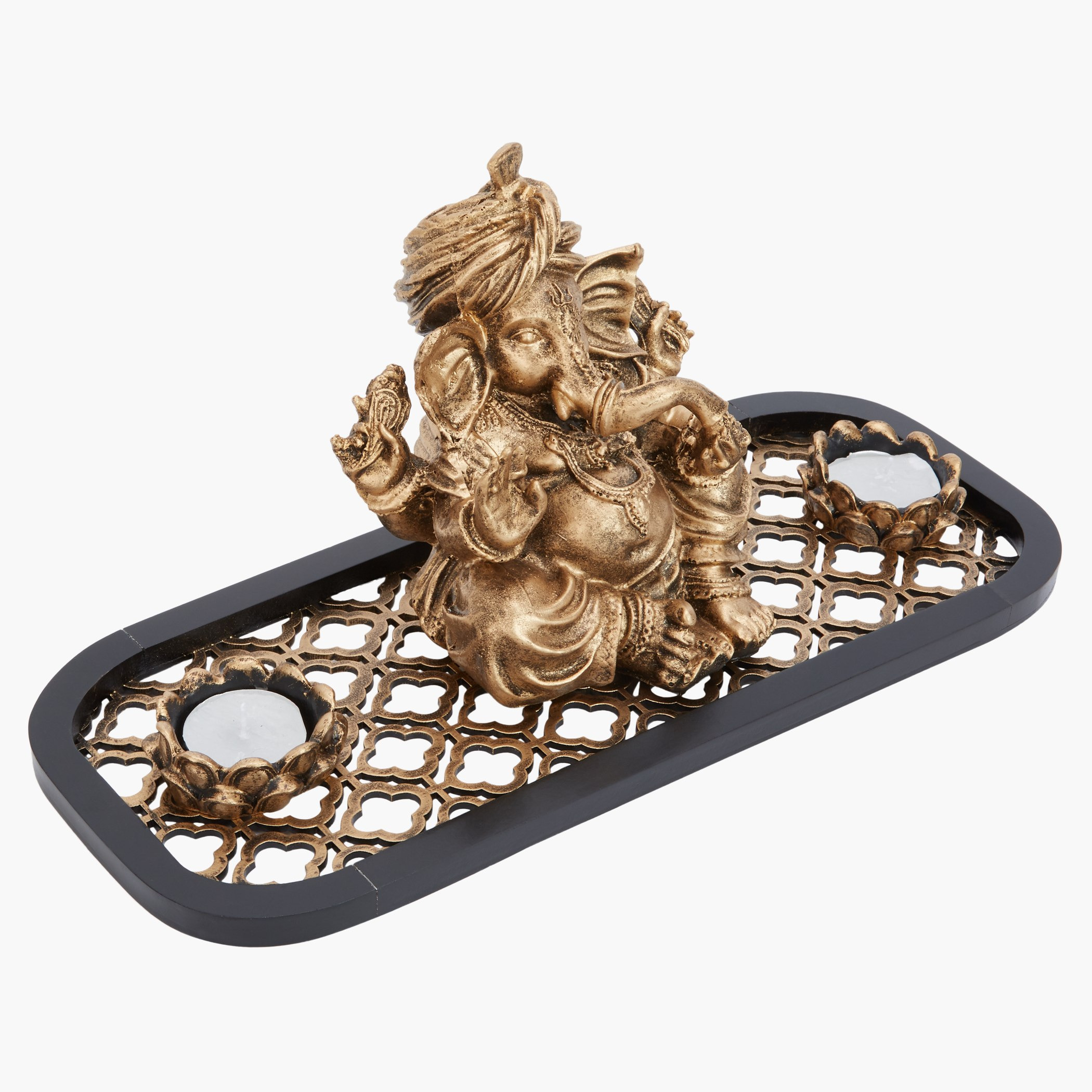 حامل شموع مع صينية جانيشا-hbxhomeware-homedecor-figurinesandornaments-image-2