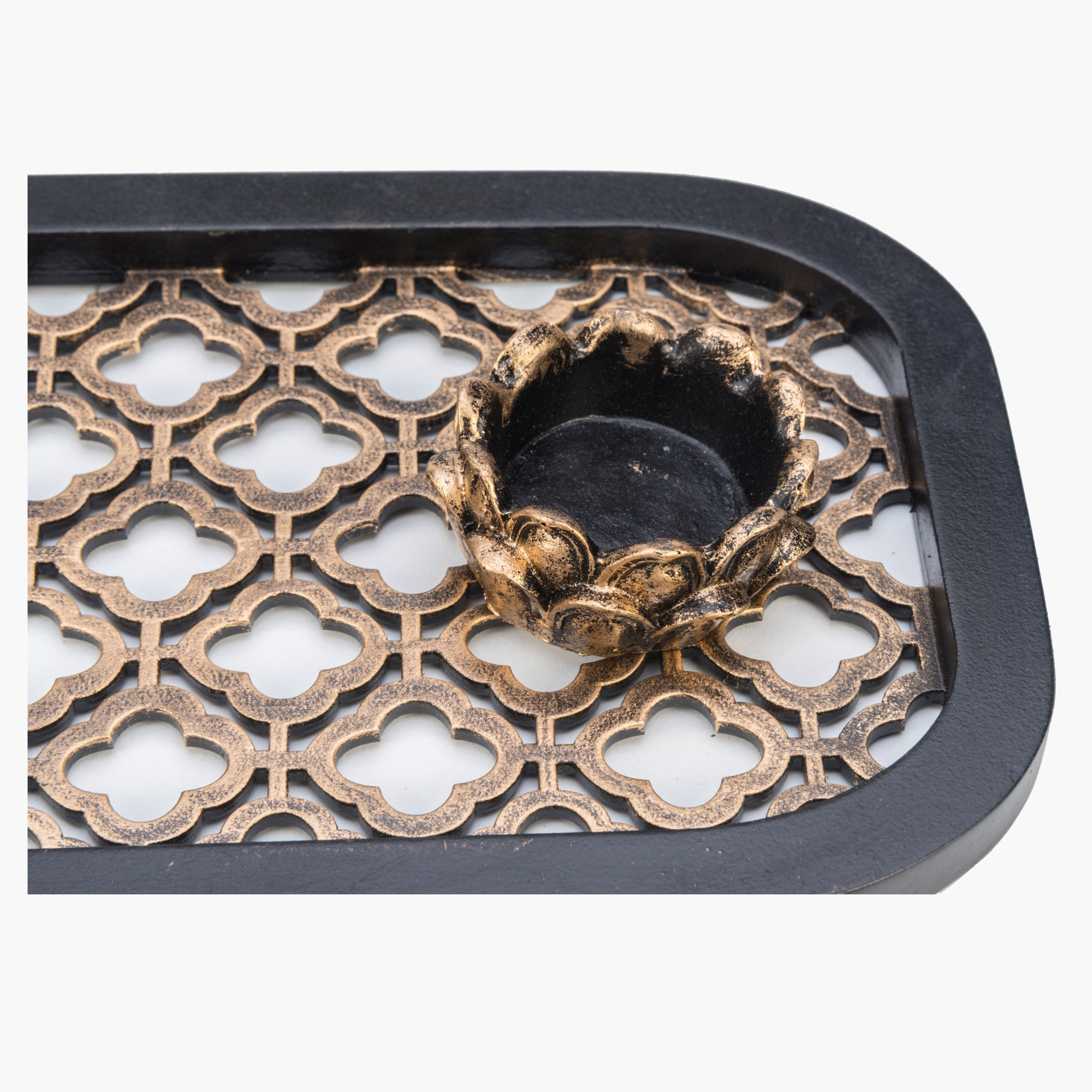 تمثال بوضعية التأمّل (مجموعة من أربع قطع) - لون ذهبي قياس 14×8×19 سم-hbxhomeware-homedecor-figurinesandornaments-image-5