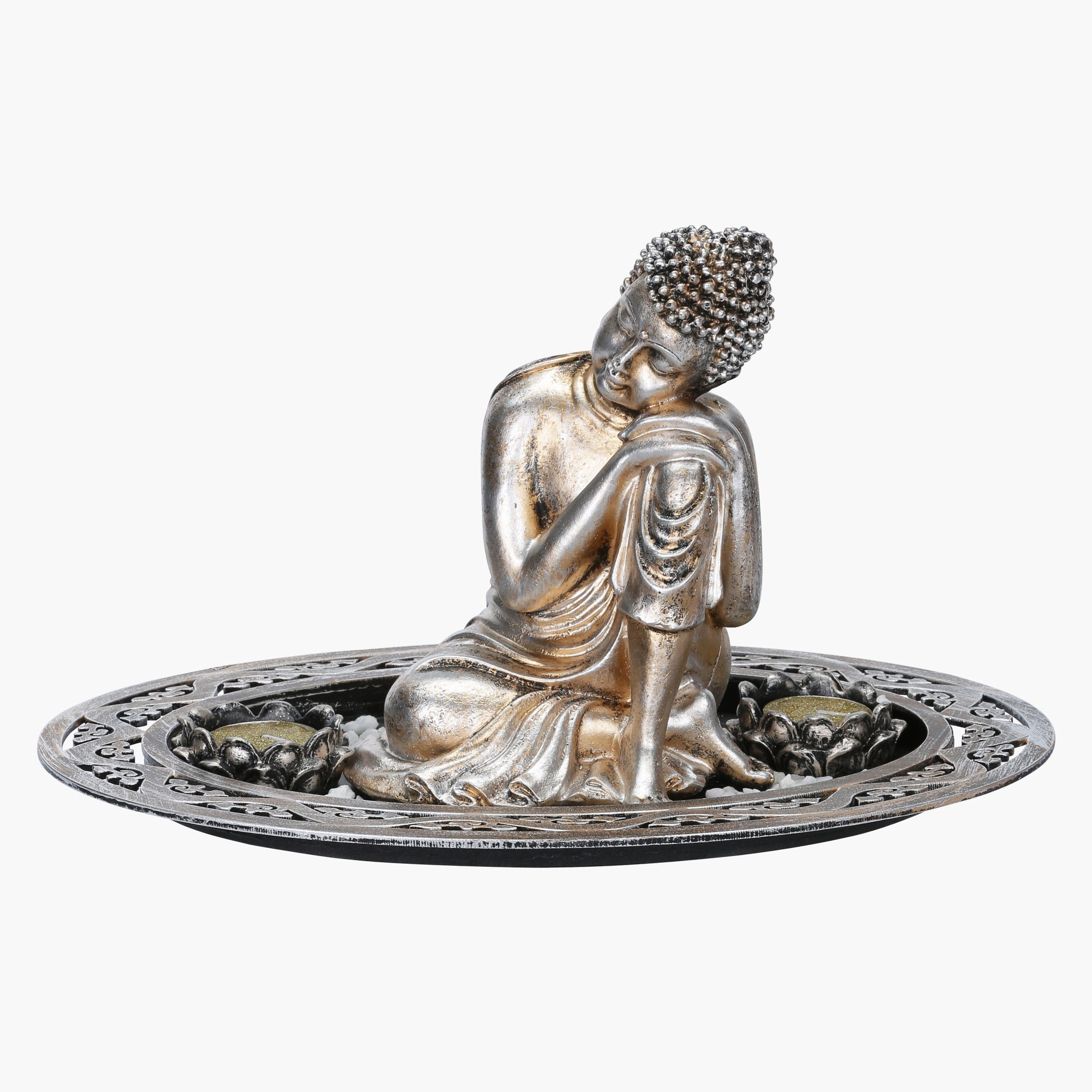 تمثال بوذا مع صينية بتفاصيل مفرّغة-hbxhomeware-homedecor-figurinesandornaments-image-1