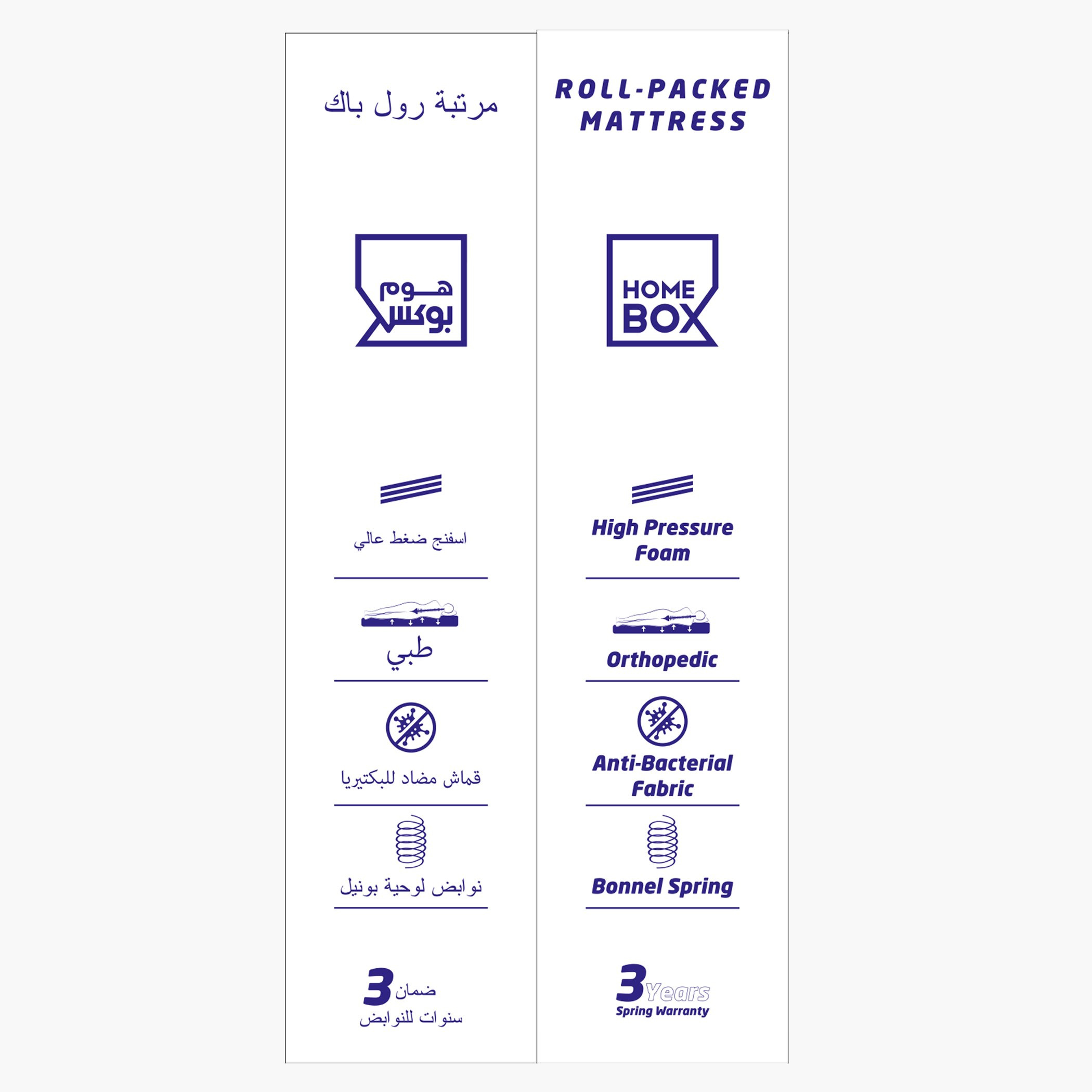 iSolo King Size Roll-Pack Bonnell Spring Mattress - 180x200x22 cm-hbxfurniture-mattresses-king-image-5