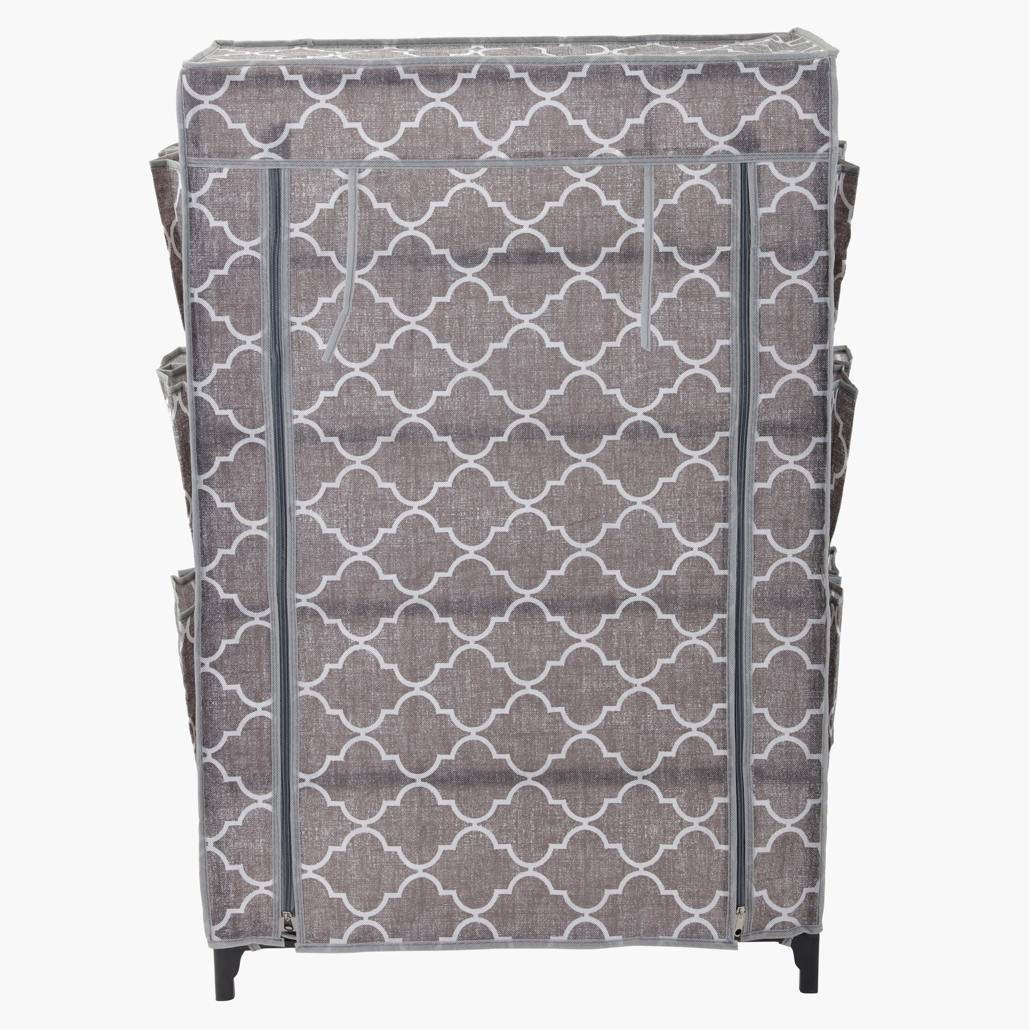خزانة أحذية بنقوش وطيّة بسحّاب مع جيوب جانبية إي بيس-hbxbedroom-bedroomaccessories-bedroomstorage-image-1