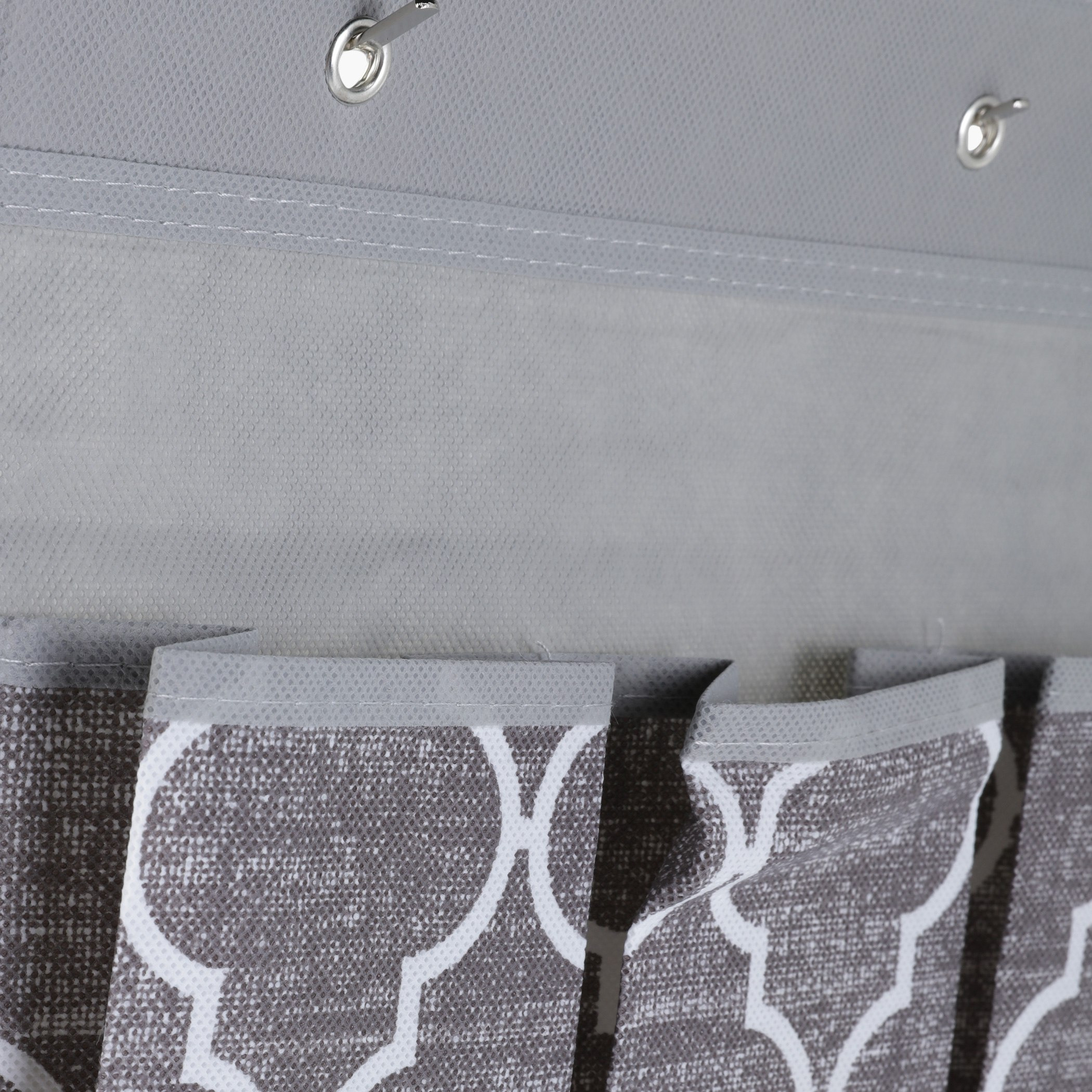 Ebase Printed 20-Pocket Shoe Bag - 47x134 cm-hbxbedroom-bedroomaccessories-bedroomstorage-image-3