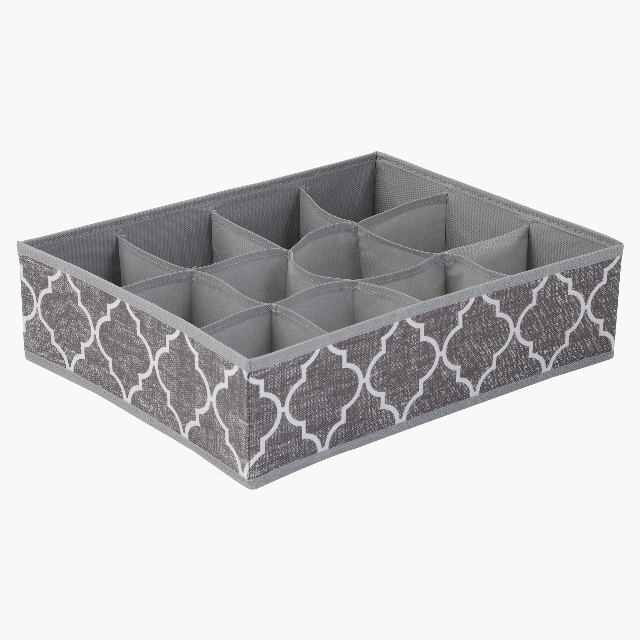 منظم بـ 12 قسمًا بنقوش إي بيس - 45x36x12 سم-hbxbedroom-bedroomaccessories-bedroomstorage-image-2
