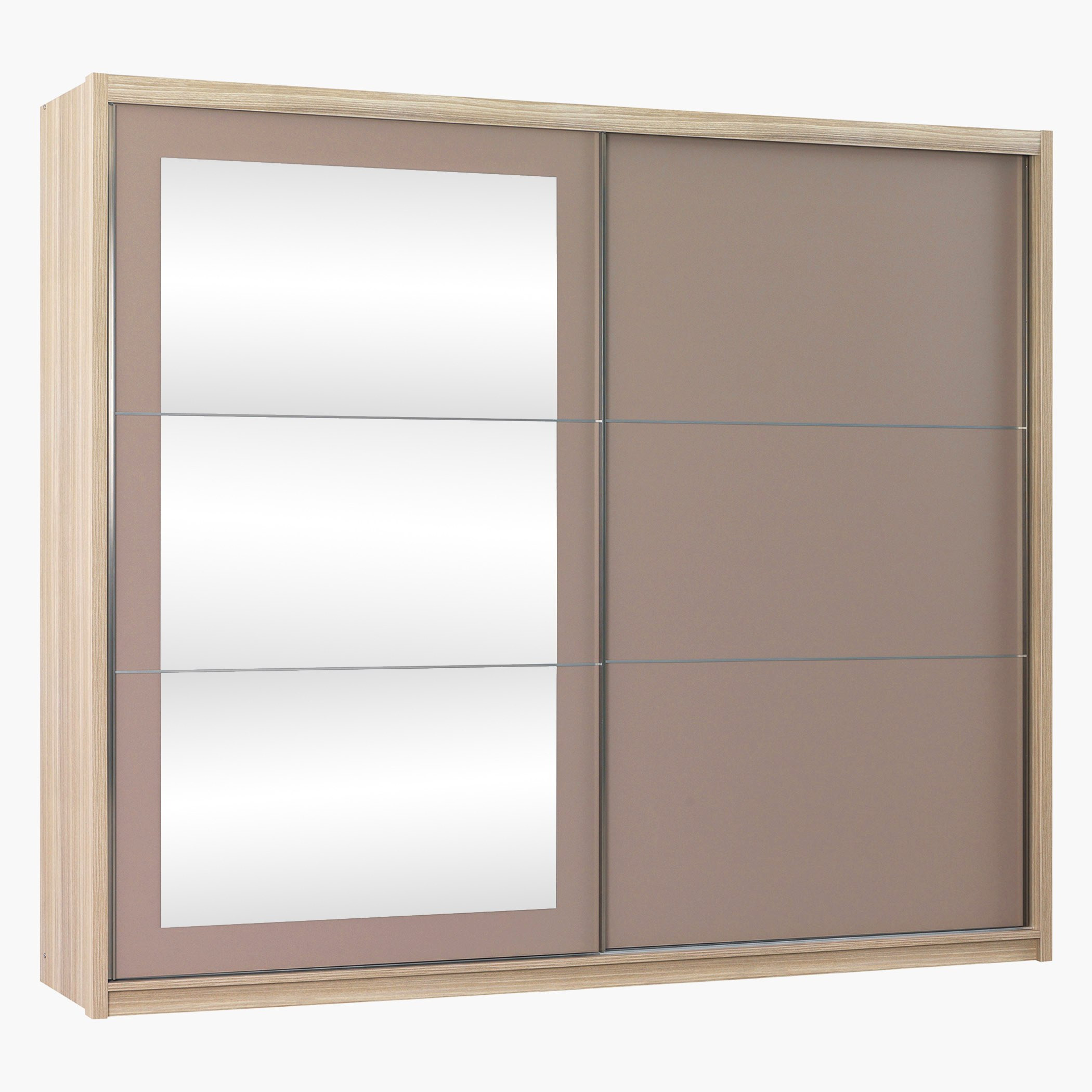 خزانة ملابس بباب انزلاقي مع مرايا من كراميل-hbxfurniture-wardrobes-image-1