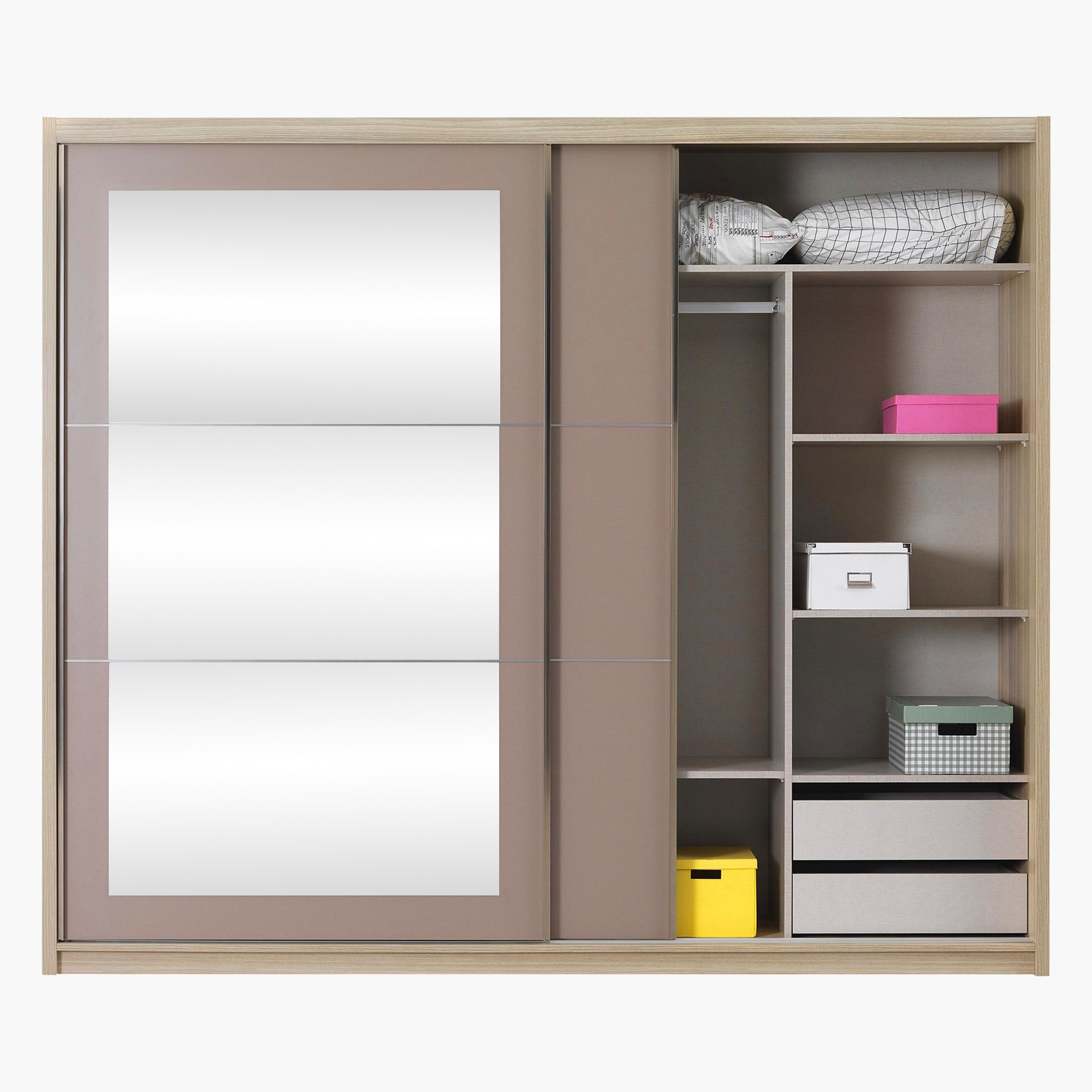 خزانة ملابس بباب انزلاقي مع مرايا من كراميل-hbxfurniture-wardrobes-image-3