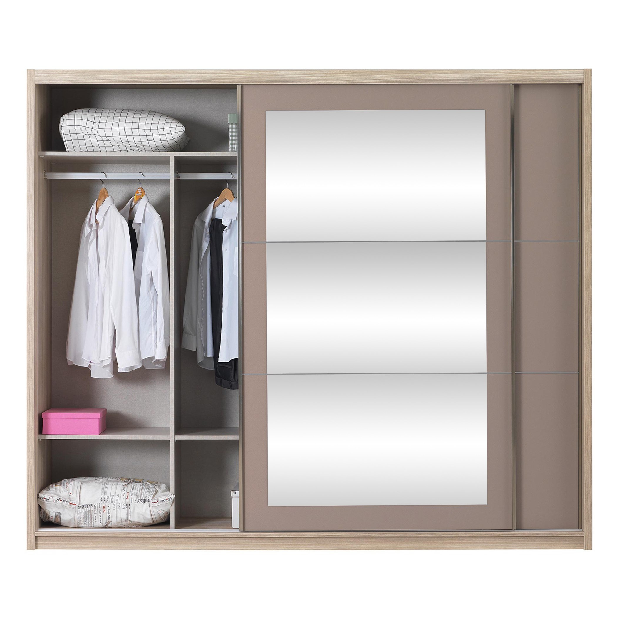 خزانة ملابس بباب انزلاقي مع مرايا من كراميل-hbxfurniture-wardrobes-image-4