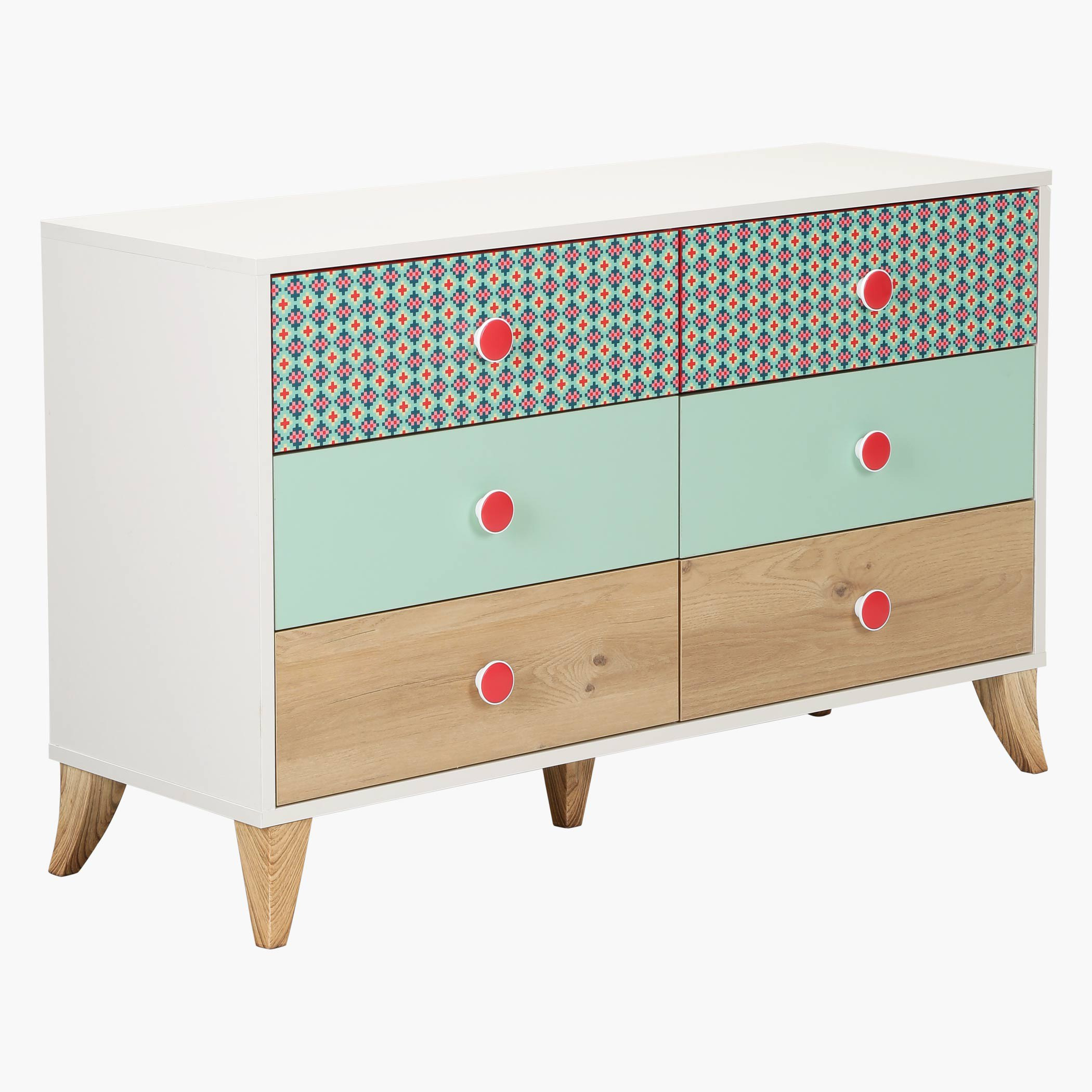 طاولة تزيين كبيرة 6 أدراج دون مرآة من المغرب-hbxfurniture-bedroom-dressersandmirrors-image-1