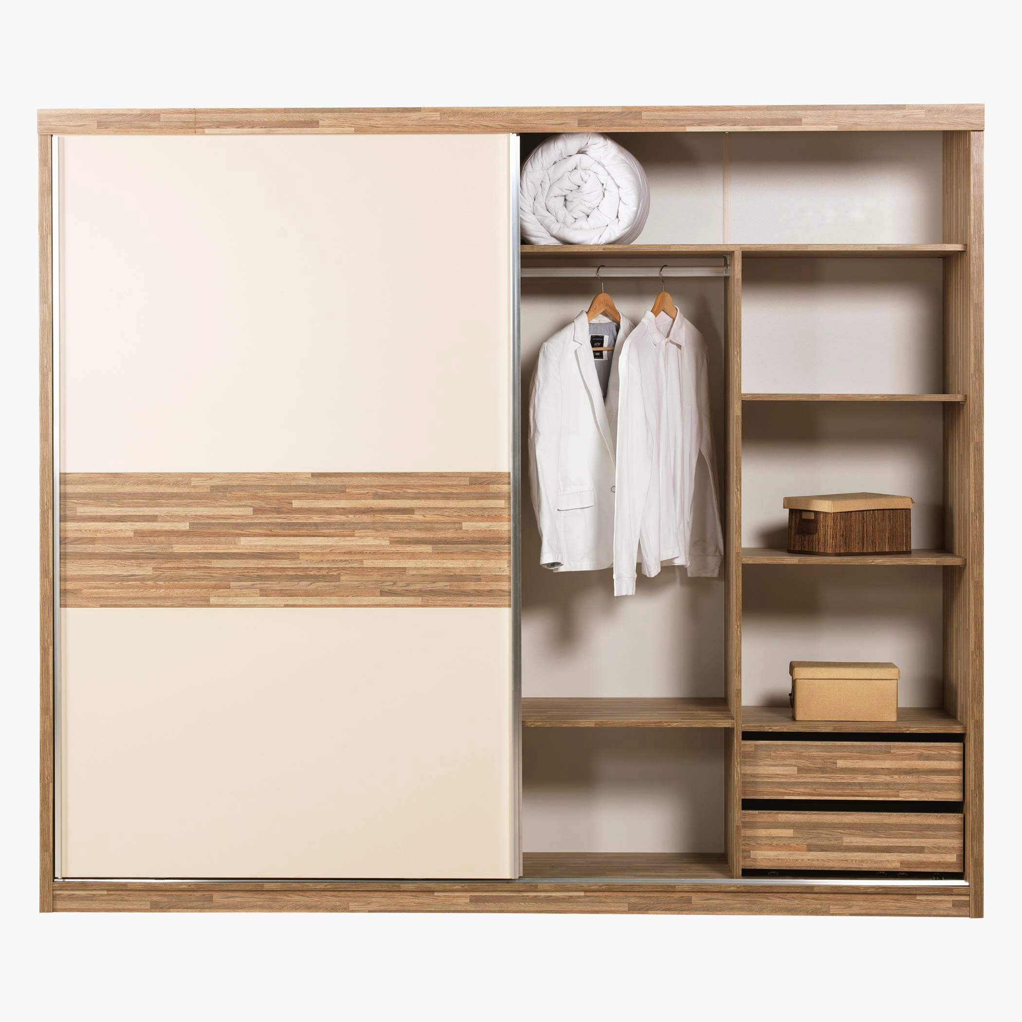 خزانة ملابس بباب انزلاقي مع مرآة من باركاي-hbxfurniture-wardrobes-image-4