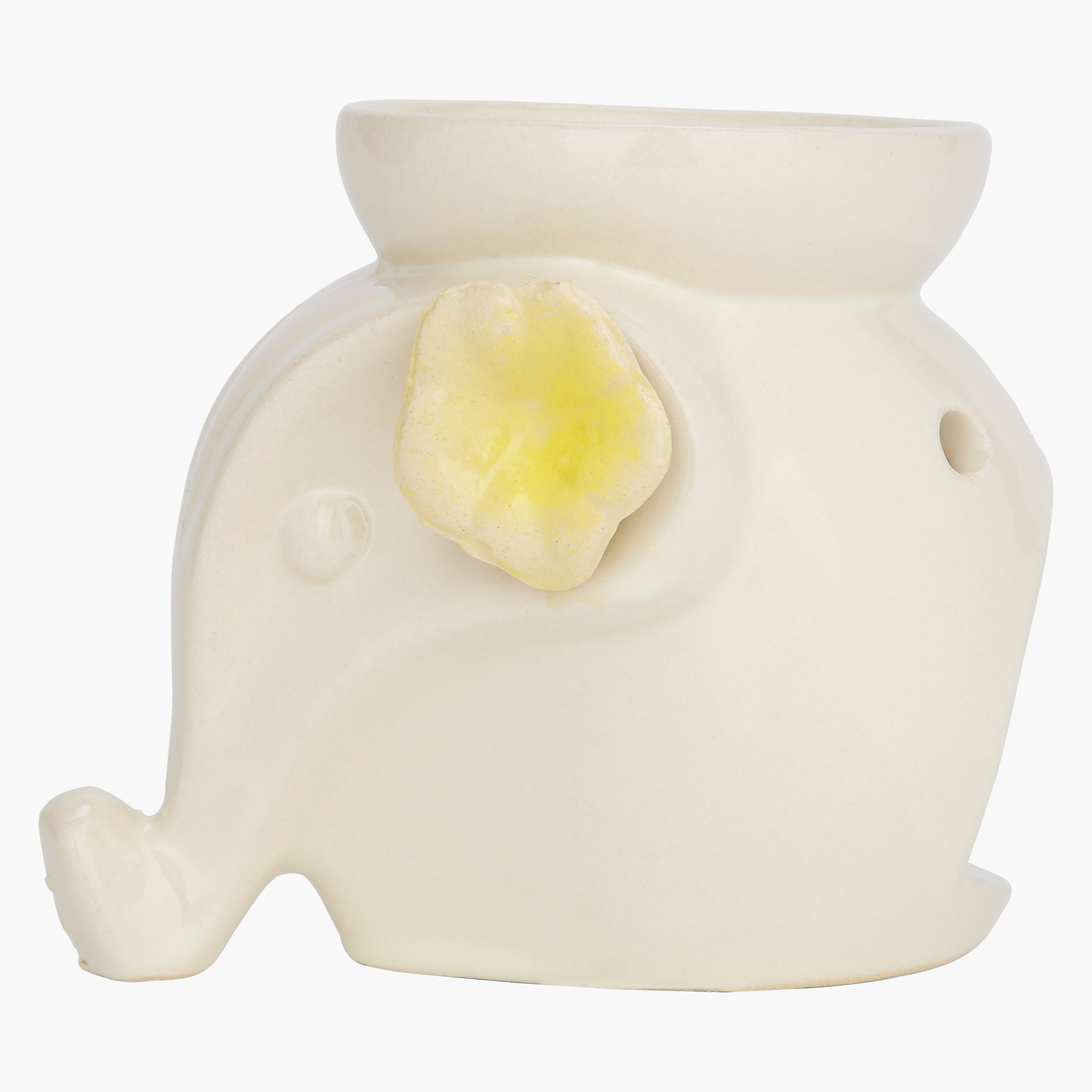 مبخرة زيوت عطرية بتصميم فيل مع زهرة-hbxhomeware-homedecor-figurinesandornaments-image-2