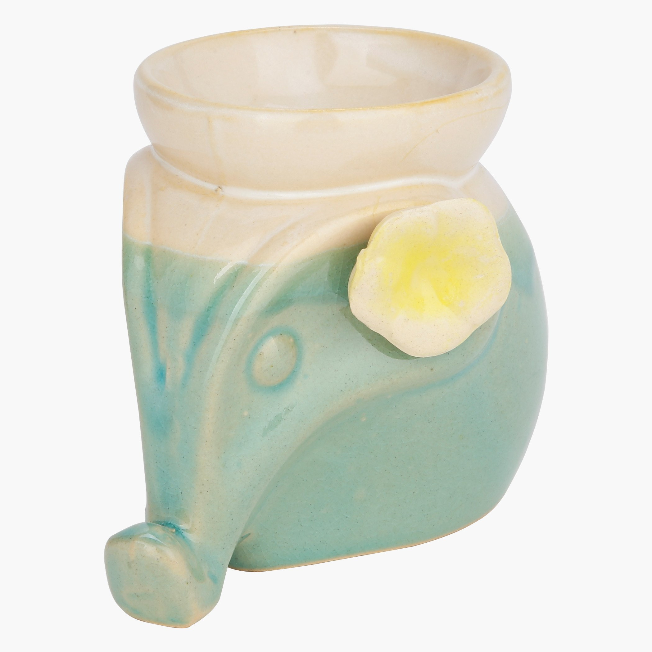 مبخرة زيوت عطرية بتصميم فيل مع زهرة-hbxhomeware-homedecor-figurinesandornaments-image-3