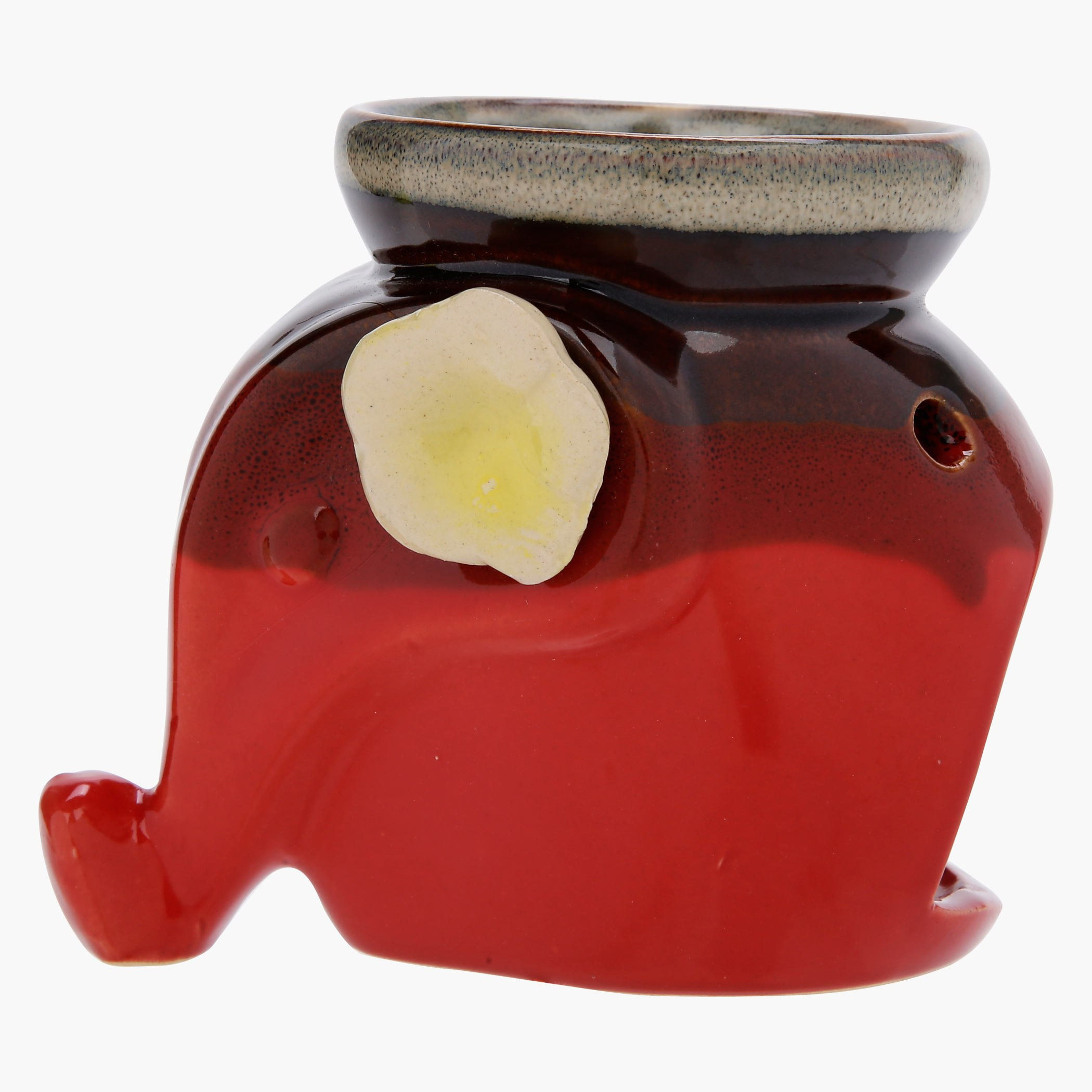مبخرة زيوت عطرية بتصميم فيل مع زهرة-hbxhomeware-homedecor-figurinesandornaments-image-1