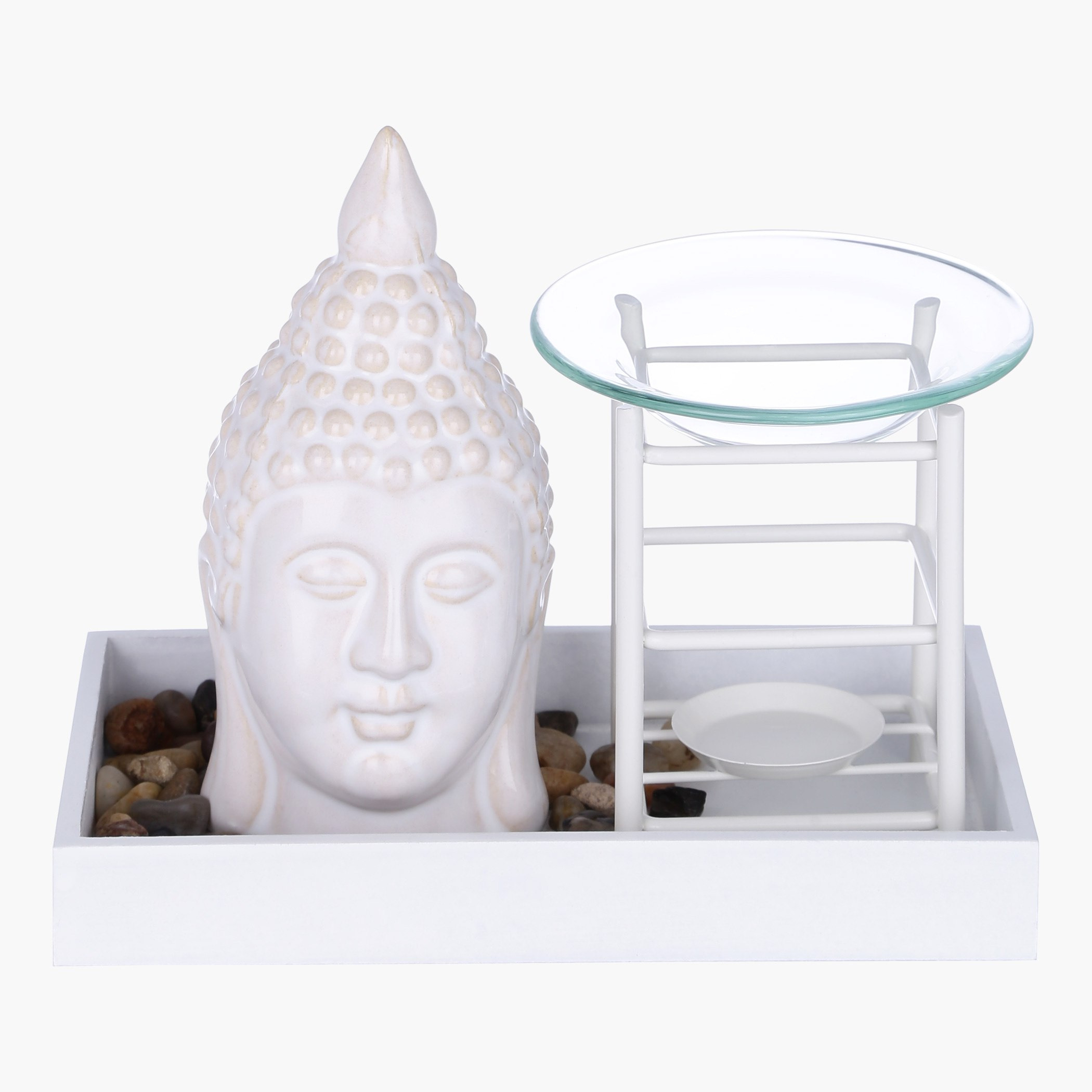 تمثال مع صينية ومبخرة زيوت عطرية-hbxbedroom-homefragrance-oilburners-image-1