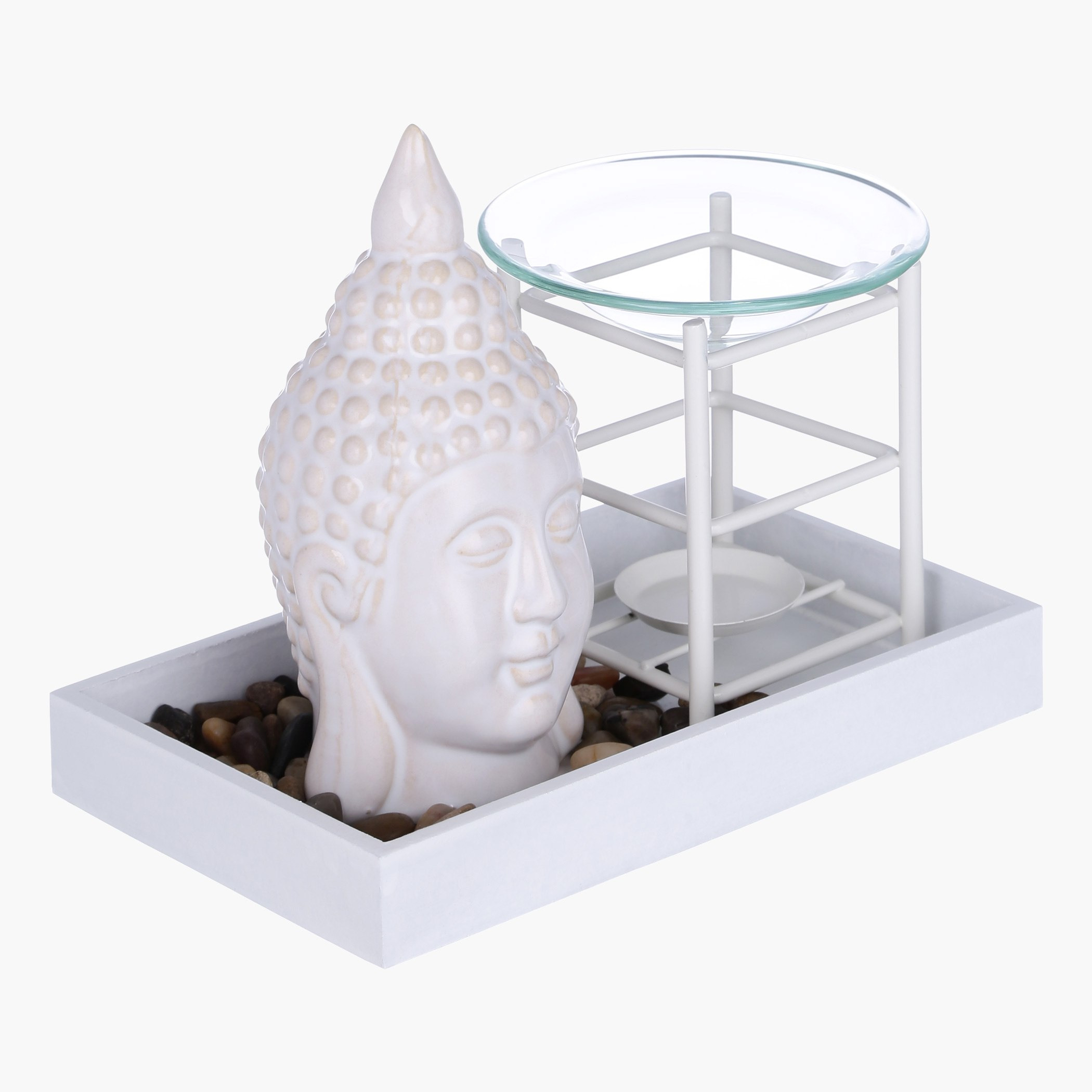 تمثال مع صينية ومبخرة زيوت عطرية-hbxbedroom-homefragrance-oilburners-image-2