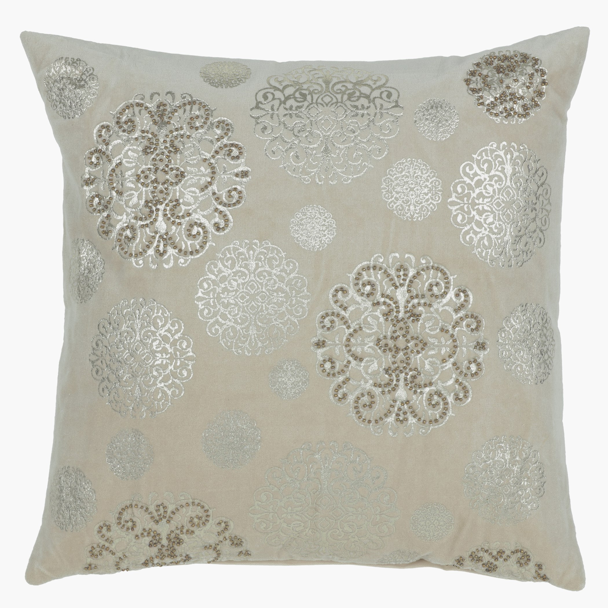 وسادة محشوة بتطريز ترايتون - 45x45 سم-hbxlivingroom-furnishings-cushionsandcovers-filledcushions-image-1