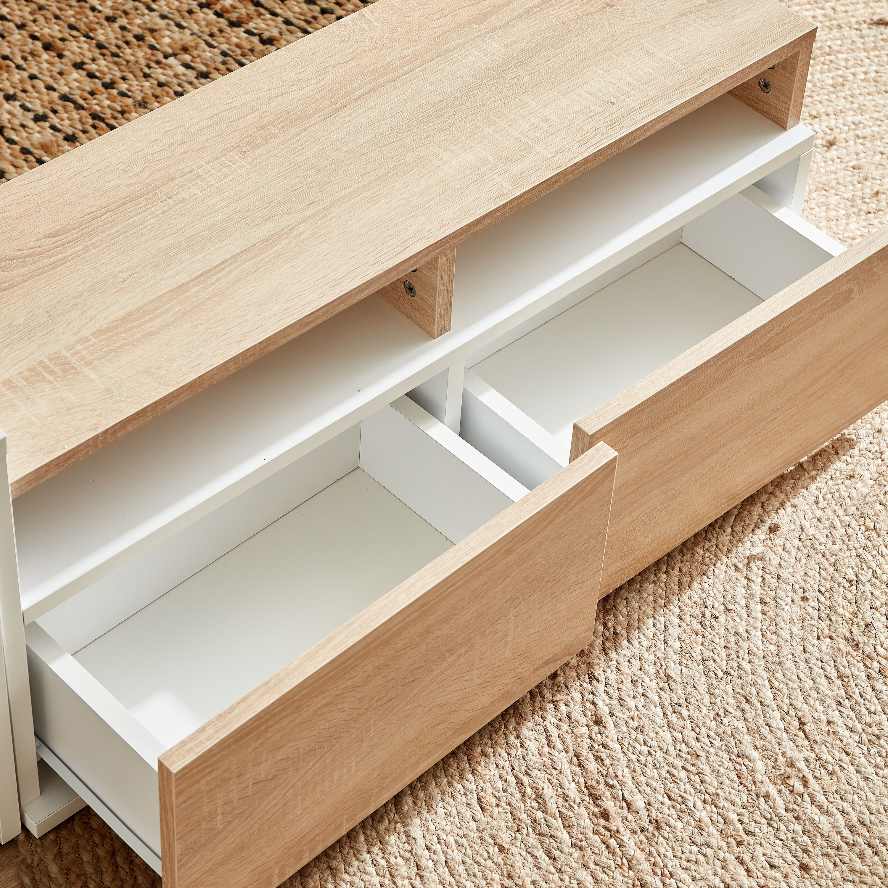 وحدة تلفاز لأجهزة حتى 39 بوصة مع 3 طاولات متداخلة من بيتسي-hbxlivingroom-mediaunitsandstorage-tvunits-image-5