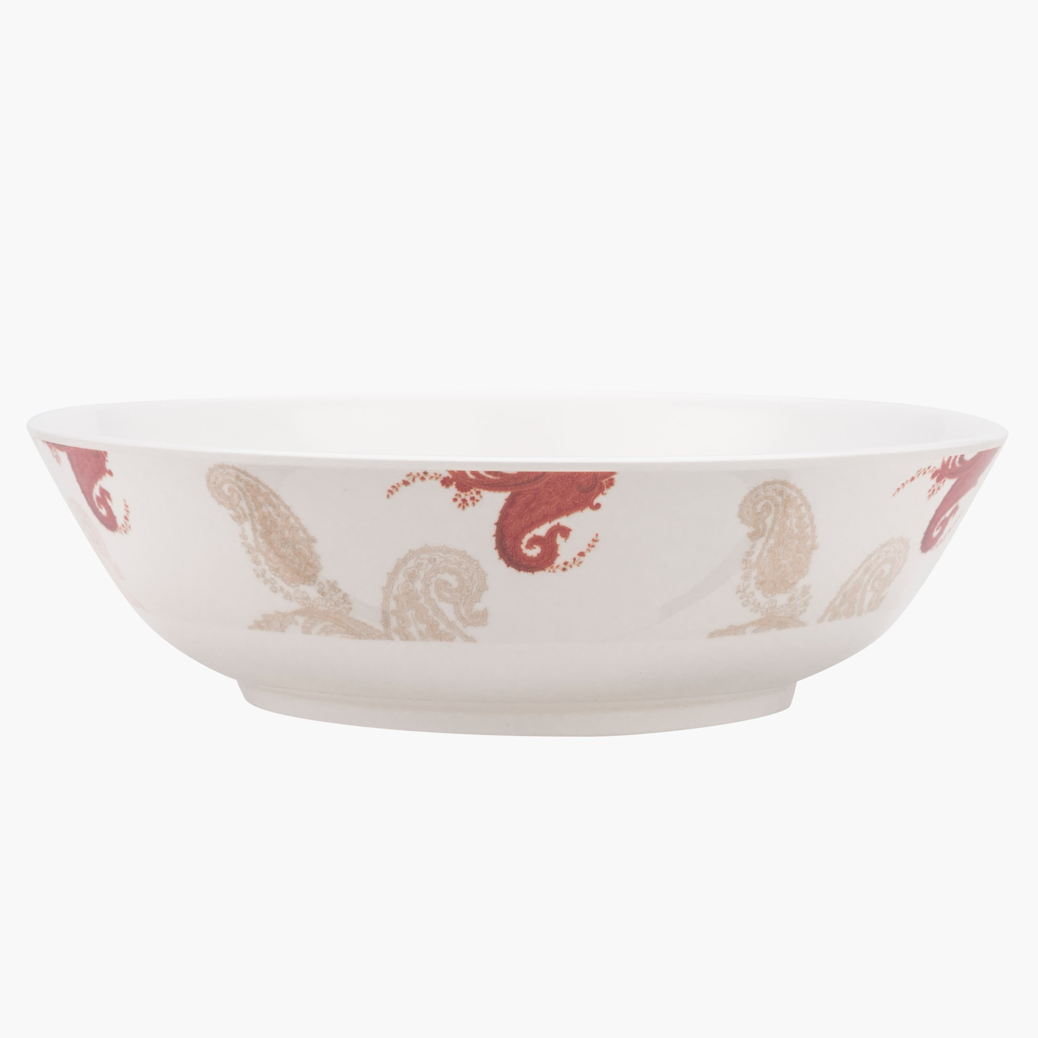 Exotic Paisley Round Serving Bowl-hbxdecorandfurnishings-tabletop-crockery-image-1