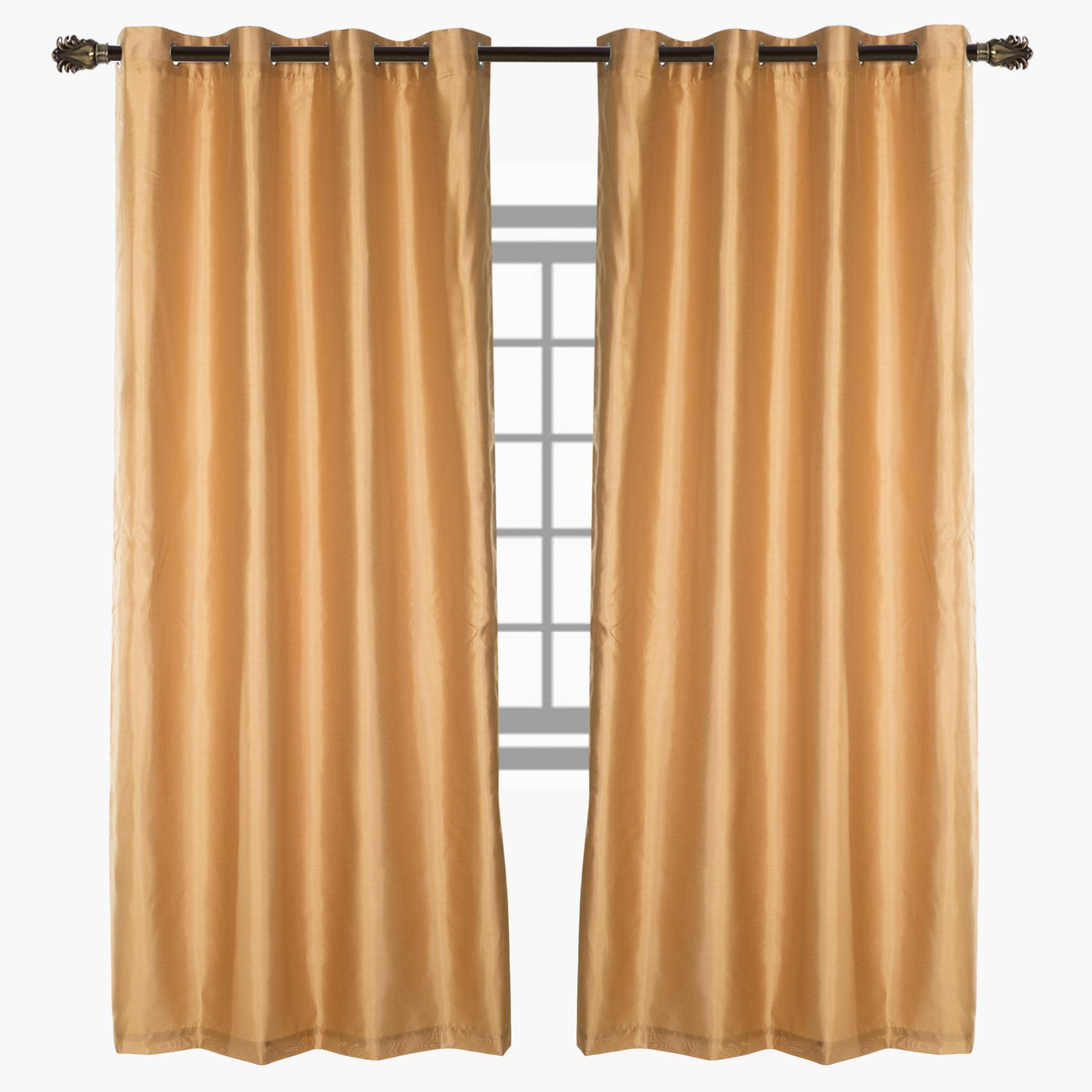 Dupioni Lined Curtain Pair - 140x240 cm-PROMO_HB_AE_B1G1_250925-image-1