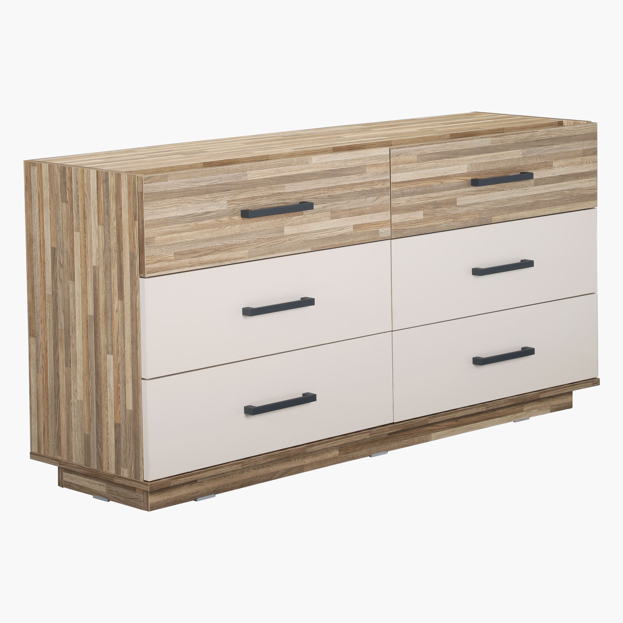 طاولة تزيين كبيرة 6 أدراج دون مرآة من باركاي-hbxfurniture-bedroom-dressersandmirrors-image-1
