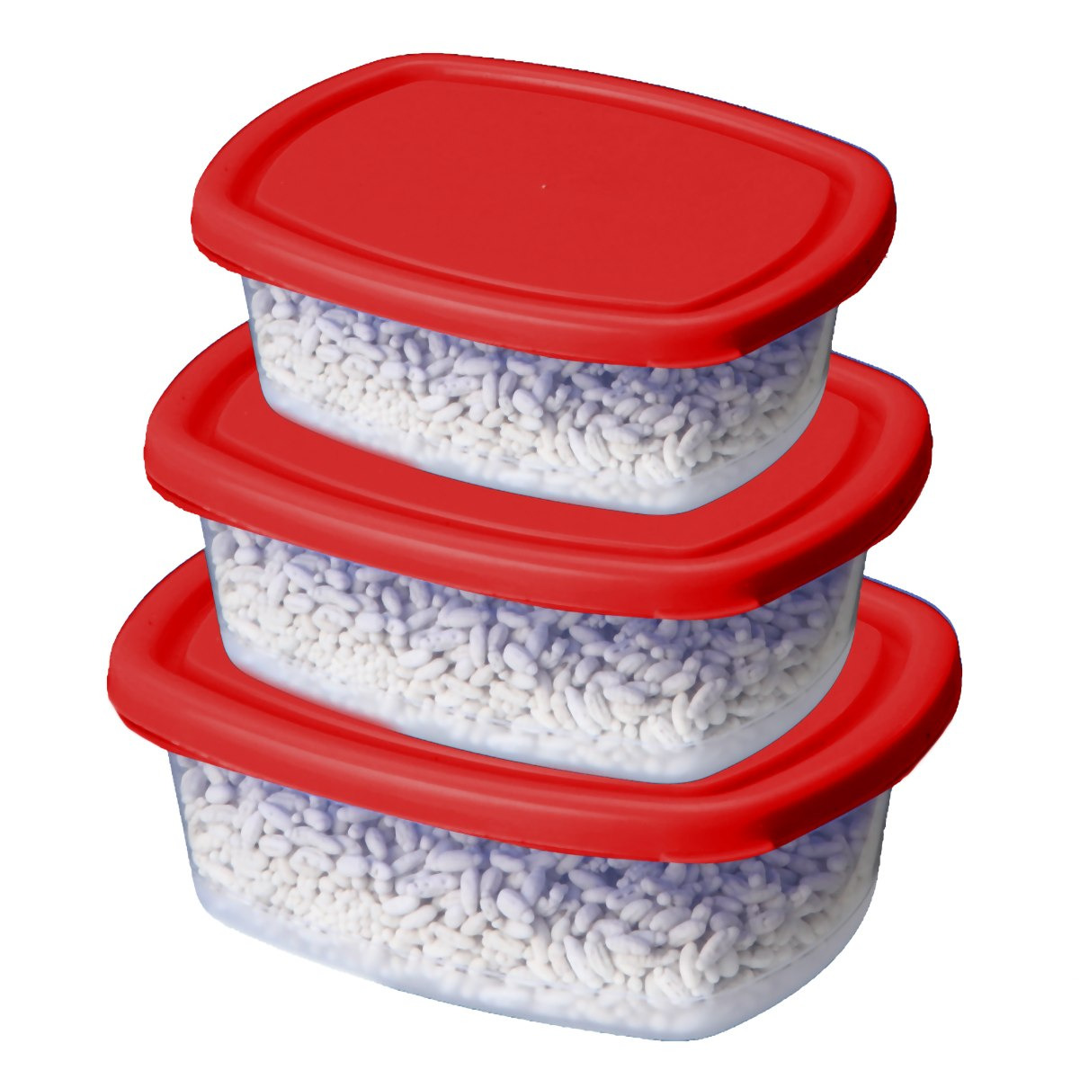 طقم حاويات طعام بلون فضي من سبيكترا - ثلاثة قطع-hbxhomeware-hbxkitchen-image-1