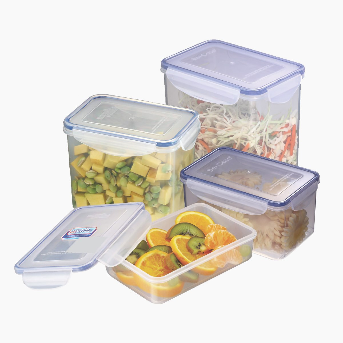 Spectra 4-Piece Lock and Store Rectangular Container Set-hbxhomeware-hbxkitchen-image-1