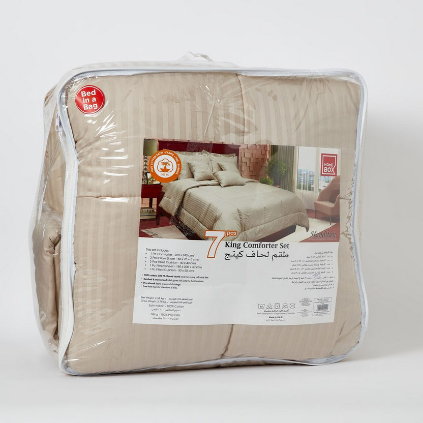 Hamilton BIAB King 7-Piece Comforter Set - 220x240 cm-Comforter Sets-image-11