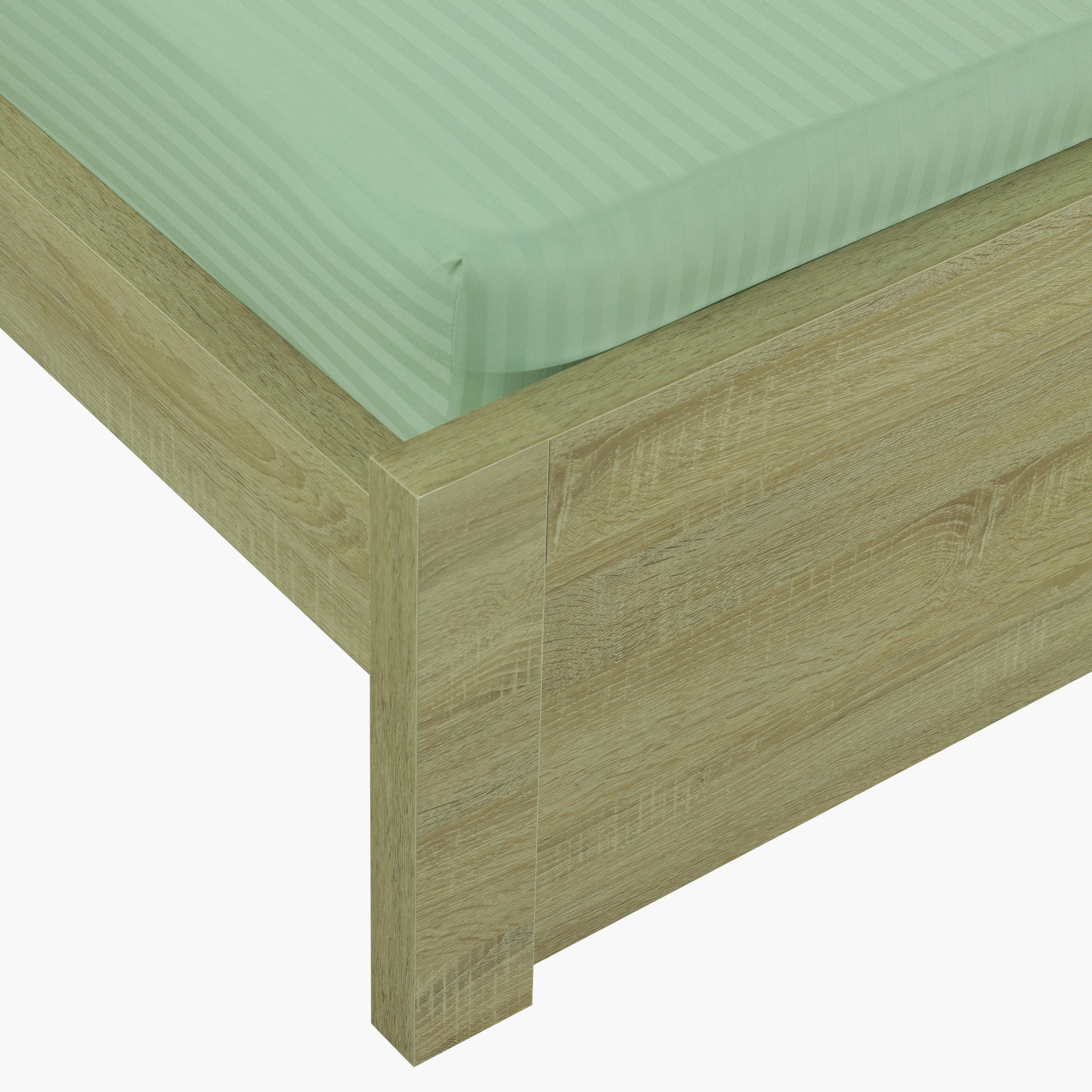 شرشف مطّاطي مزدوج ومقلّم هاملتون - 120x200 سم-hbxhomeware-hbxbedroom-image-1