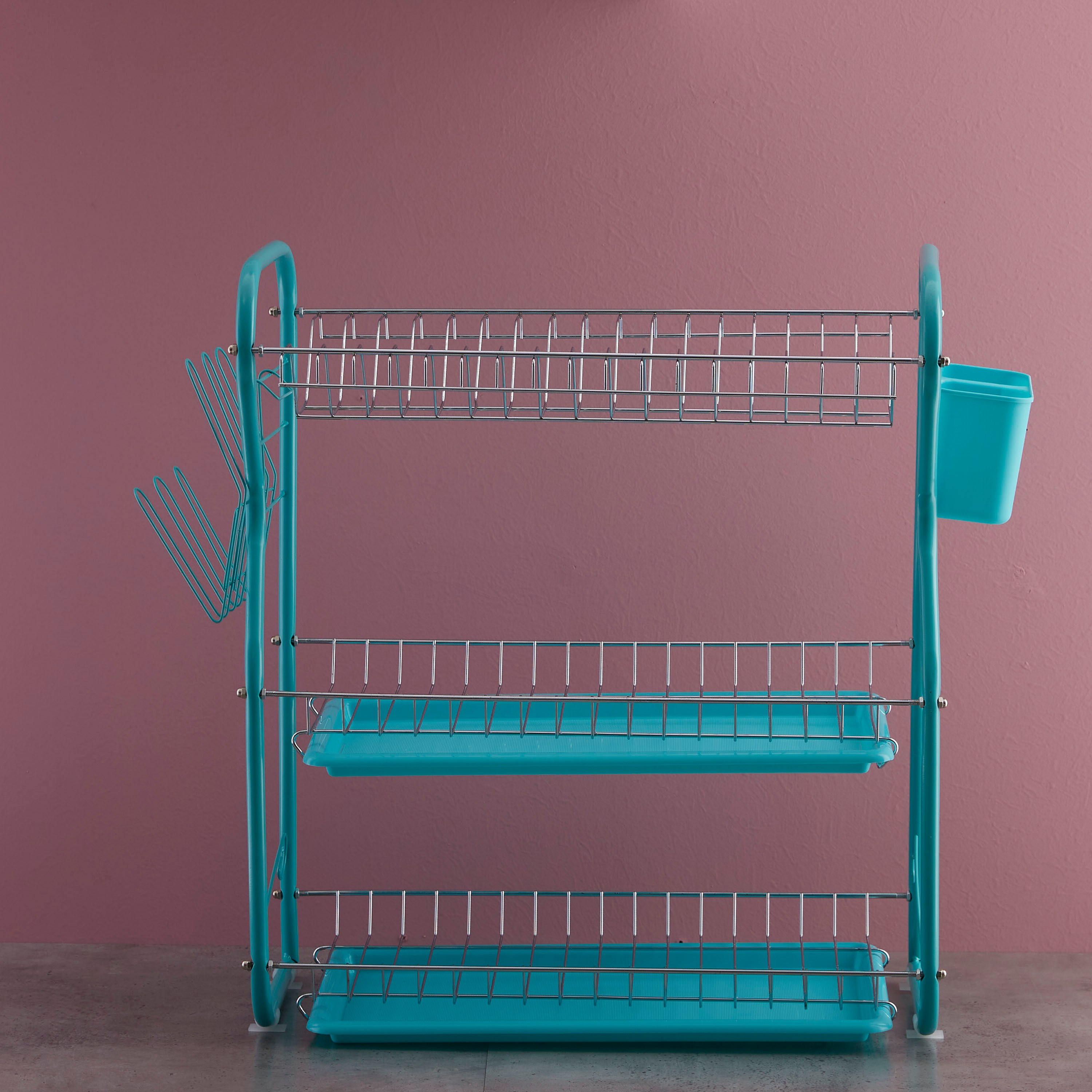 رف صحون بثلاثة طوابق و صينيتان وعلبة من انترسايد-hbxhomeware-hbxkitchen-image-2