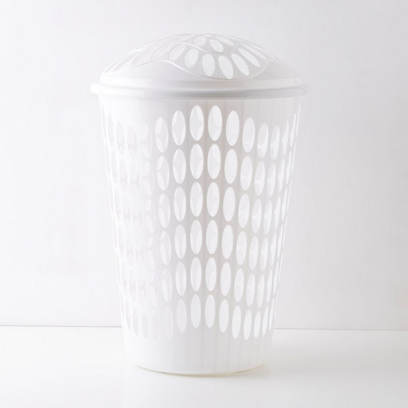 Hudson Laundry Basket with Lid-Laundry Hampers-image-3