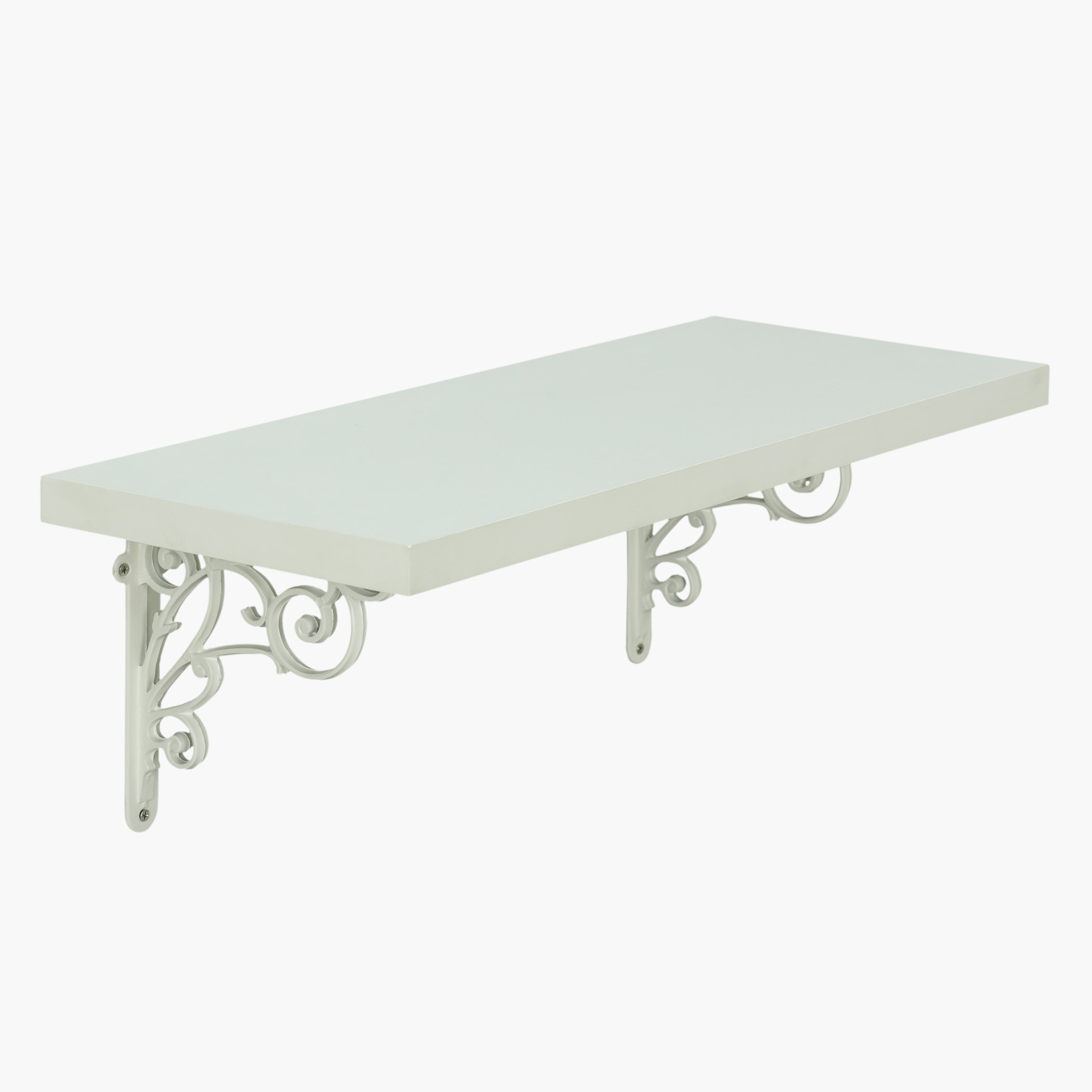 رف جداري مستطيل بعلاقات مزخرفة أمبري-hbxfurniture-mediaunitsandstorage-wallshelves-image-1