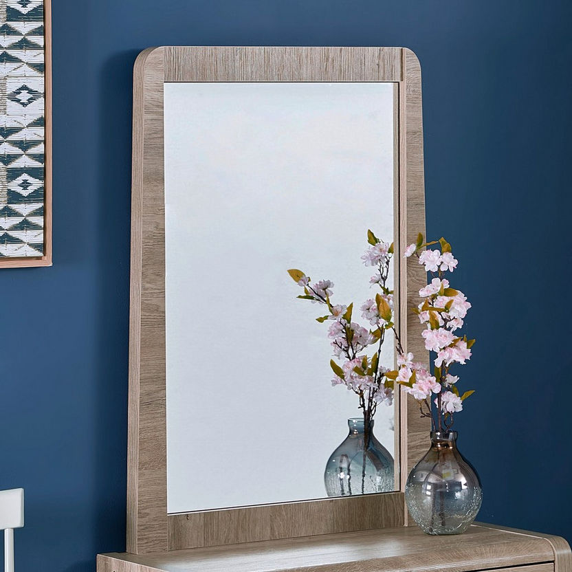 Curvy Rectangular Mirror without Dresser-Dressers and Mirrors-image-0