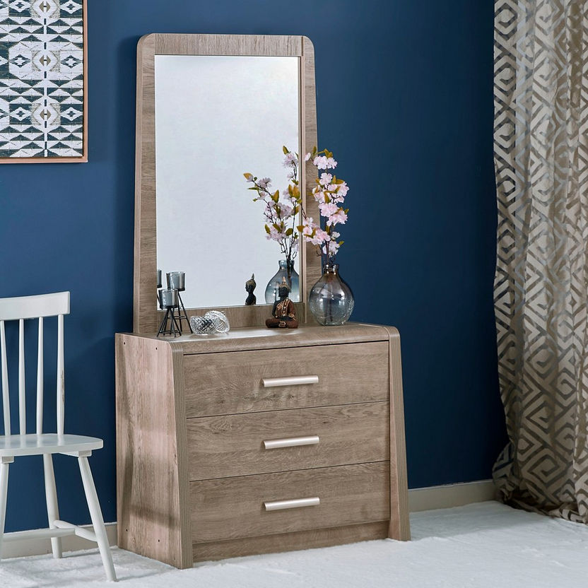 Curvy Rectangular Mirror without Dresser-Dressers and Mirrors-image-2