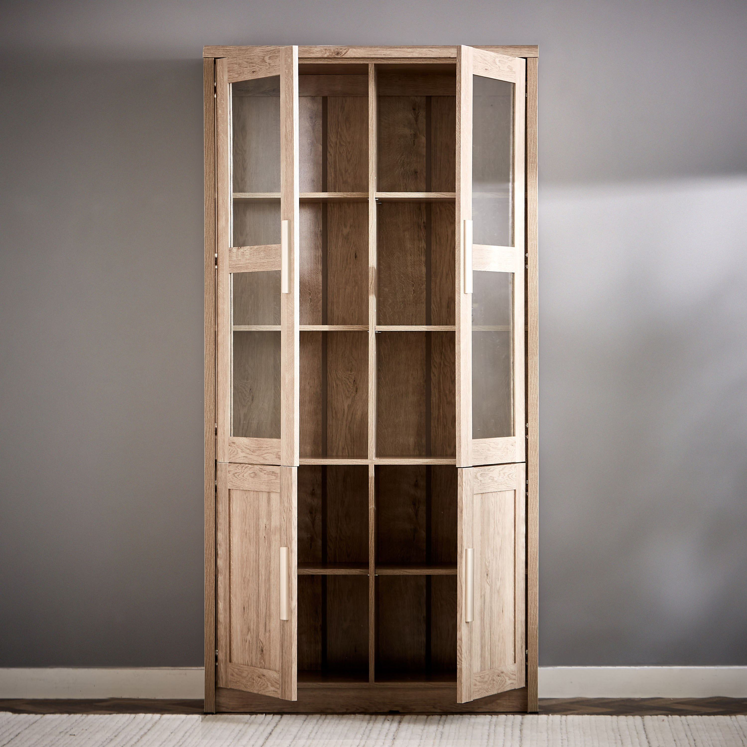 خزانة كتب 4 أبواب من كيرفي-hbxfurniture-office-bookcases-image-3