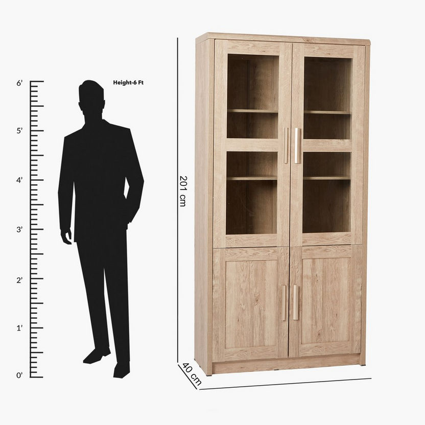 Curvy 4-Door Bookcase-Book Cases-image-8