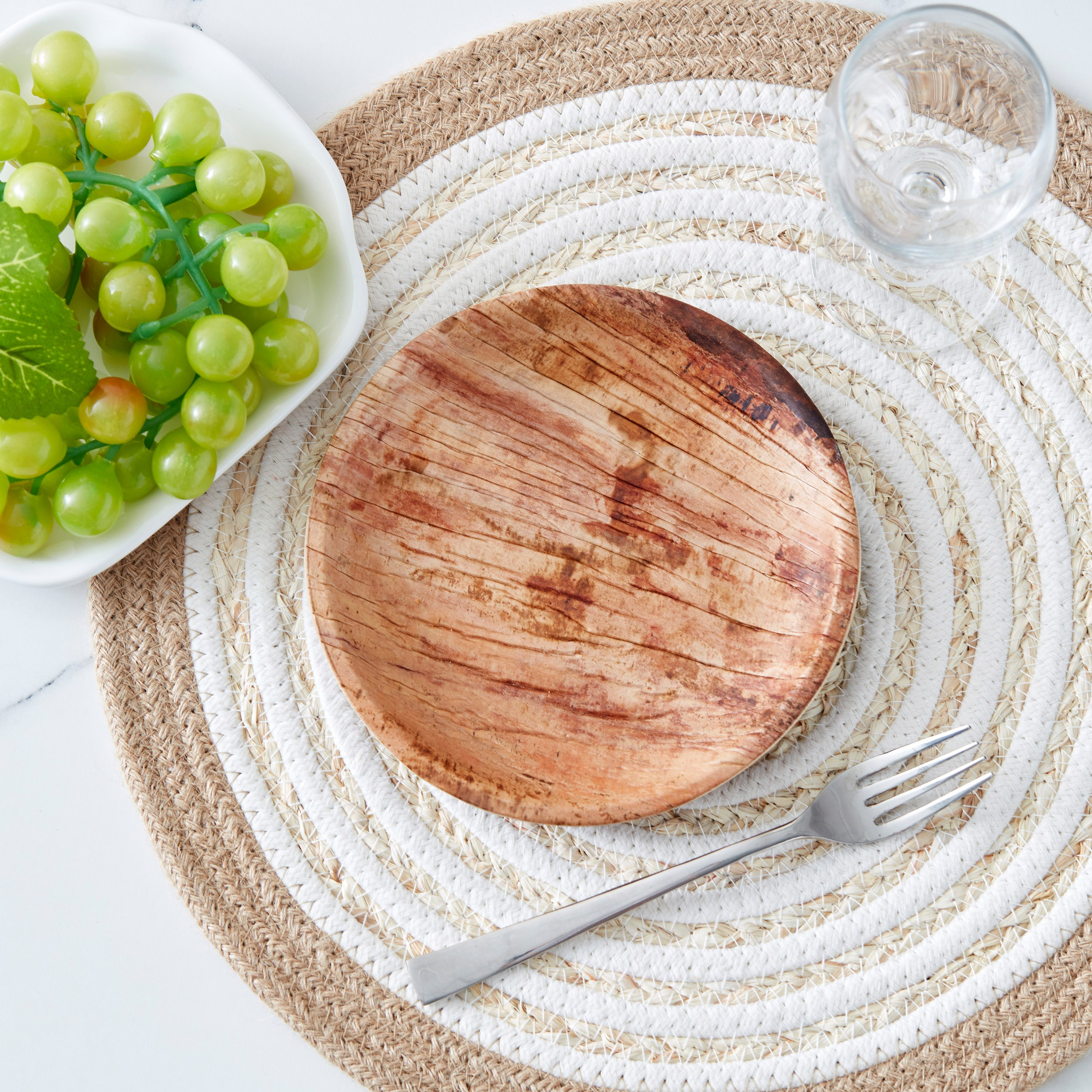 صحن جانبي مستدير بتصميم أوراق النخيل - طقم من 10 قطع-hbxhomeware-hbxkitchen-image-2
