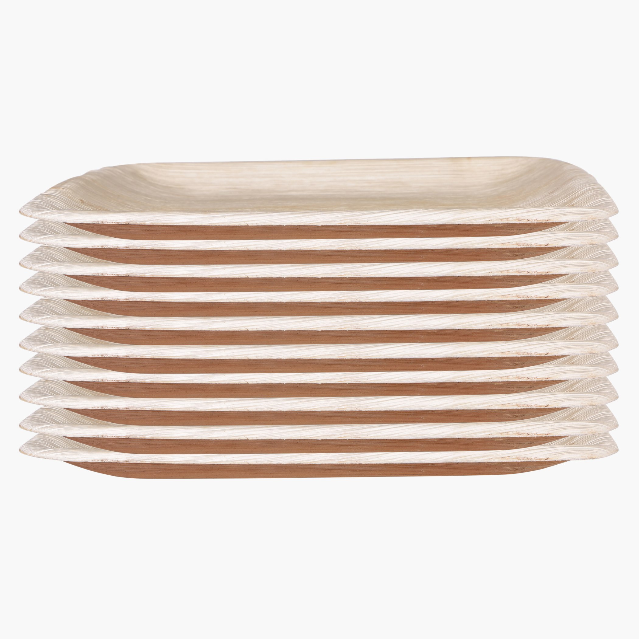 طقم صحون عشاء مربعة بنقش أوراق النخيل - 10 قطع-hbxhomeware-hbxkitchen-image-1