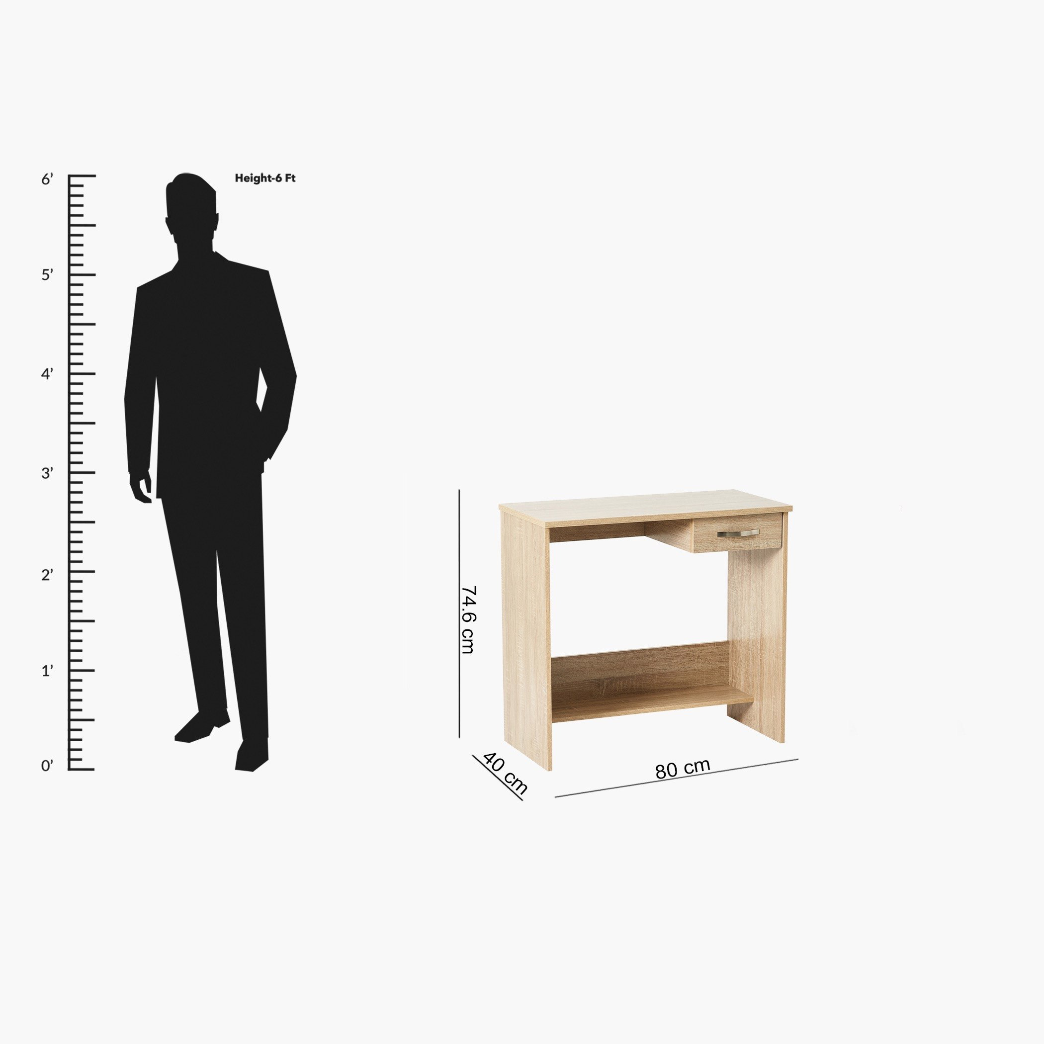 Jazz 1-Drawer Study Desk-hbxfurniture-office-desks-image-8