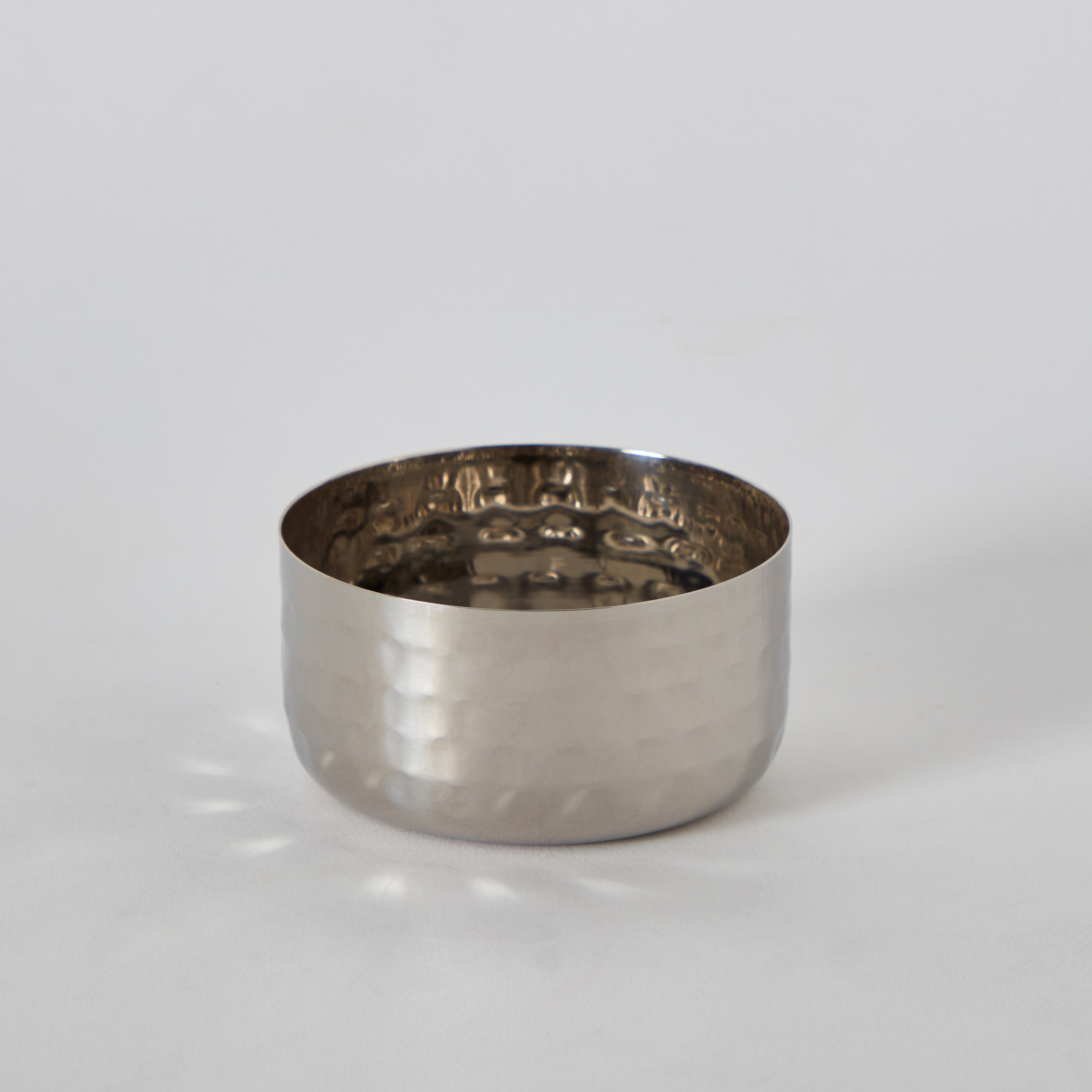 Hammered Stainless Steel Dip Bowl - 140 ml-hbxdecorandfurnishings-tabletop-crockery-image-6