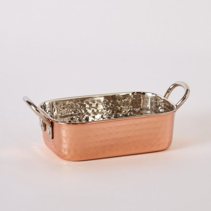 Copper Shine Rectangular Serving Dish - 450 ml-Serveware-image-5