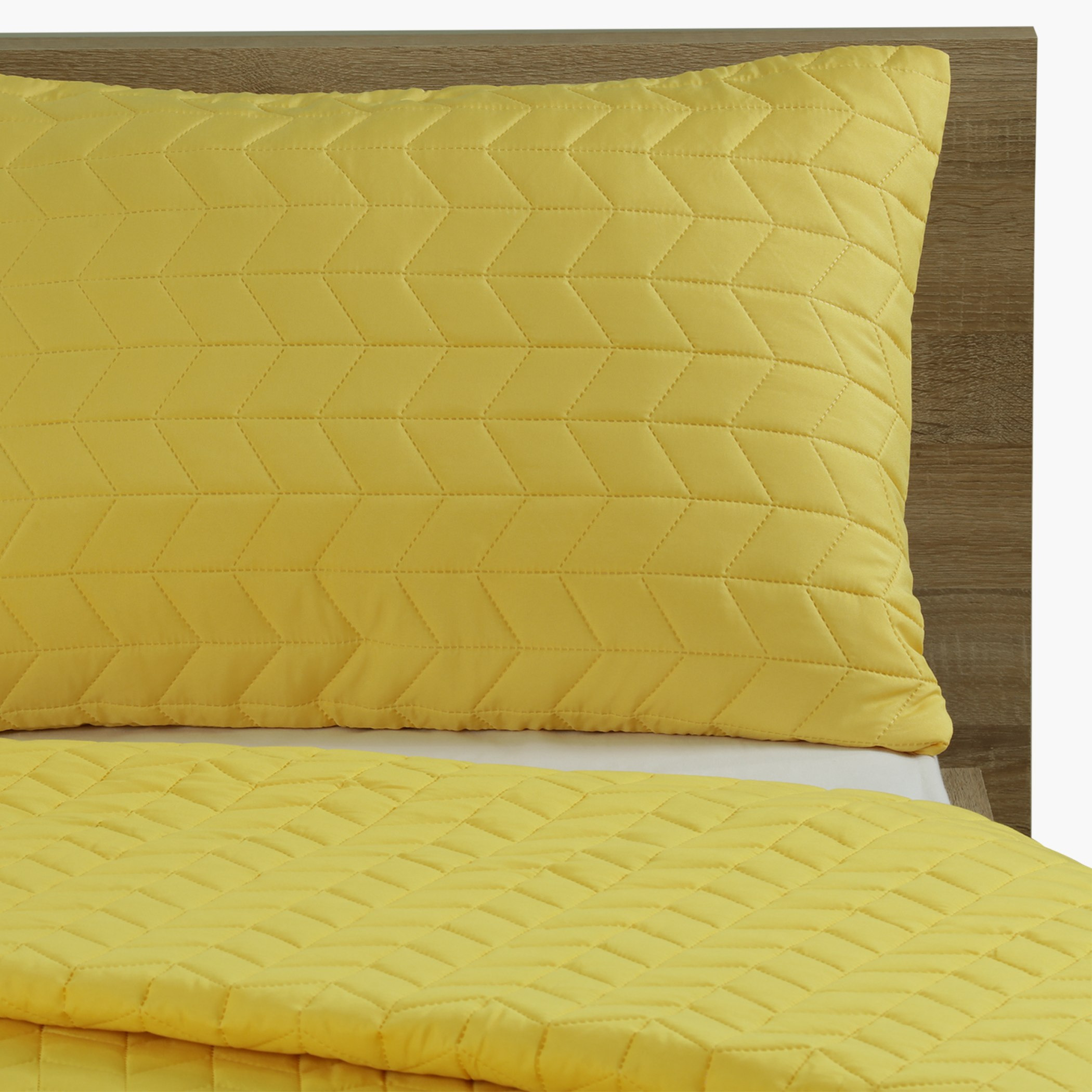 طقم مفارش سرير مزدوج من 3 قطع مبطّنة من أبيجايل - 240x260 سم-hbxdecorandfurnishings-bedding-bedspreadsandquilts-image-2