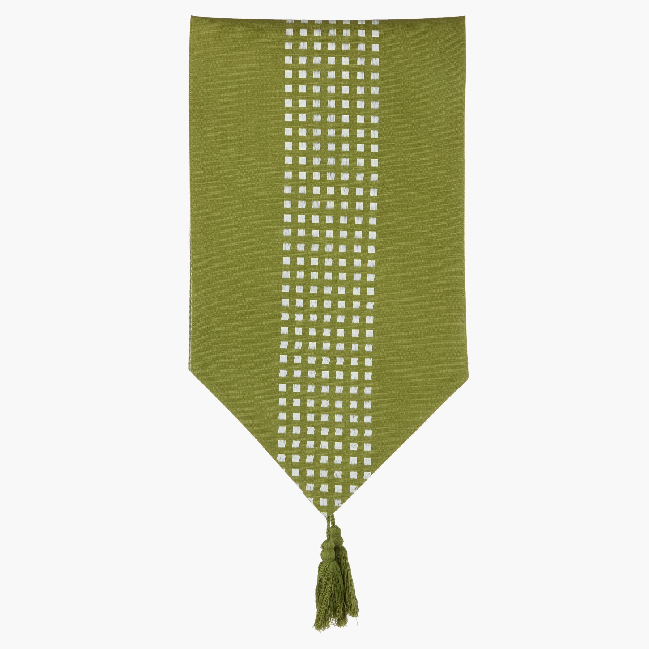 Nathan Textured Reversible Table Runner with Tassles-hbxdecorandfurnishings-homefurnishings-tablelinens-image-2