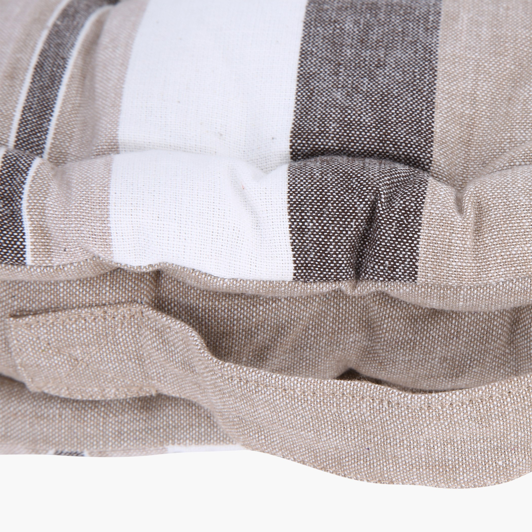 Nathan Striped Floor Cushion - 40x40x9 cm-hbxhomeware-hbxdecorandfurnishings-image-3