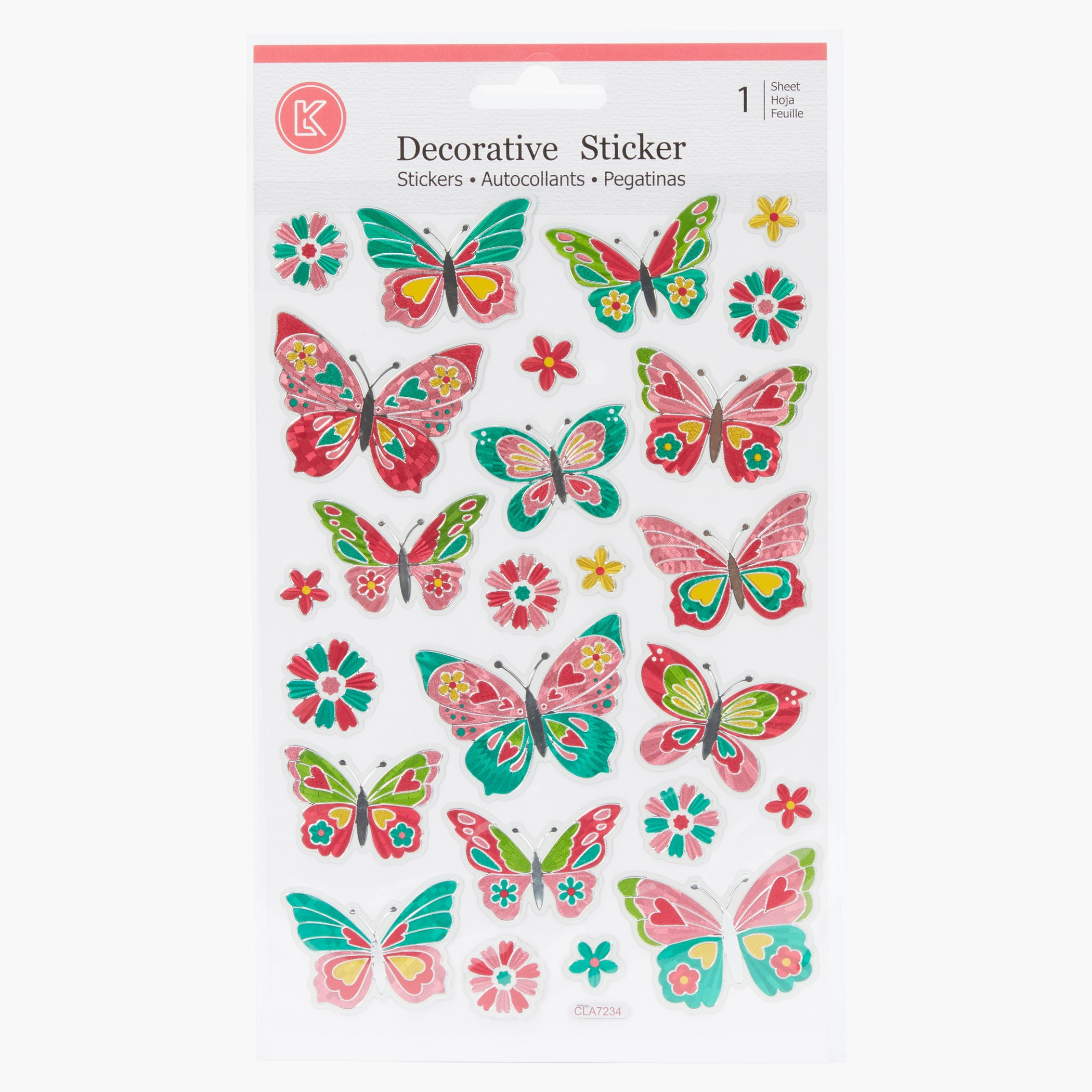 ملصق فراشة مجسّمة متعدد الألوان-hbxhomeware-hbxkidsandyouth-image-1