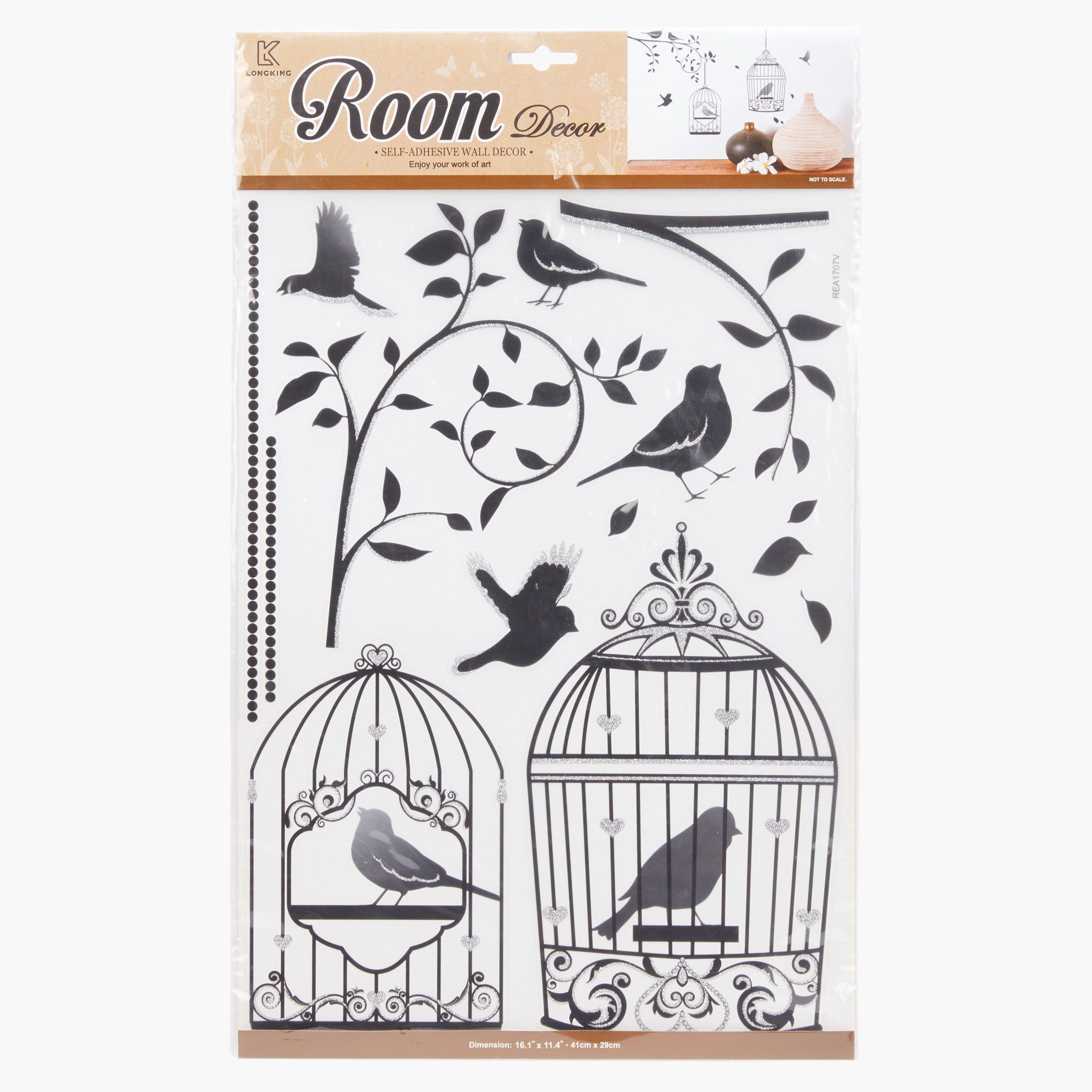 ملصق ديكور للغرفة قفص طيور جليتر-hbxhomeware-hbxkidsandyouth-image-1