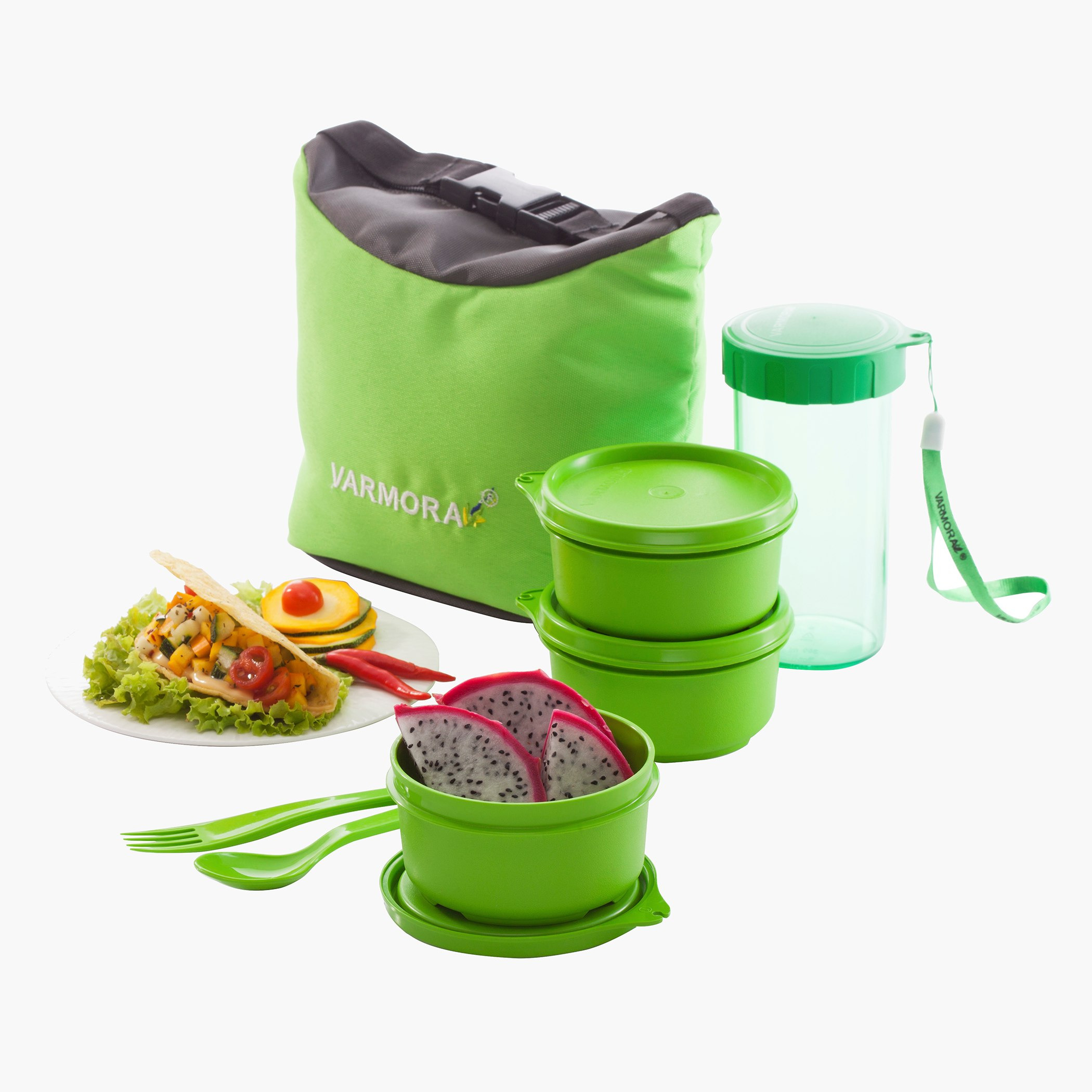 طقم حقائب غذاء أنيقة مكون من أربع قطع من ميداس-hbxhomeware-kitchenware-lunchbagsandboxes-image-1