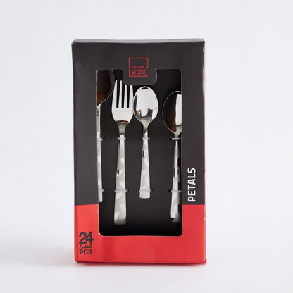 Petals 24-Piece Cutlery Set
