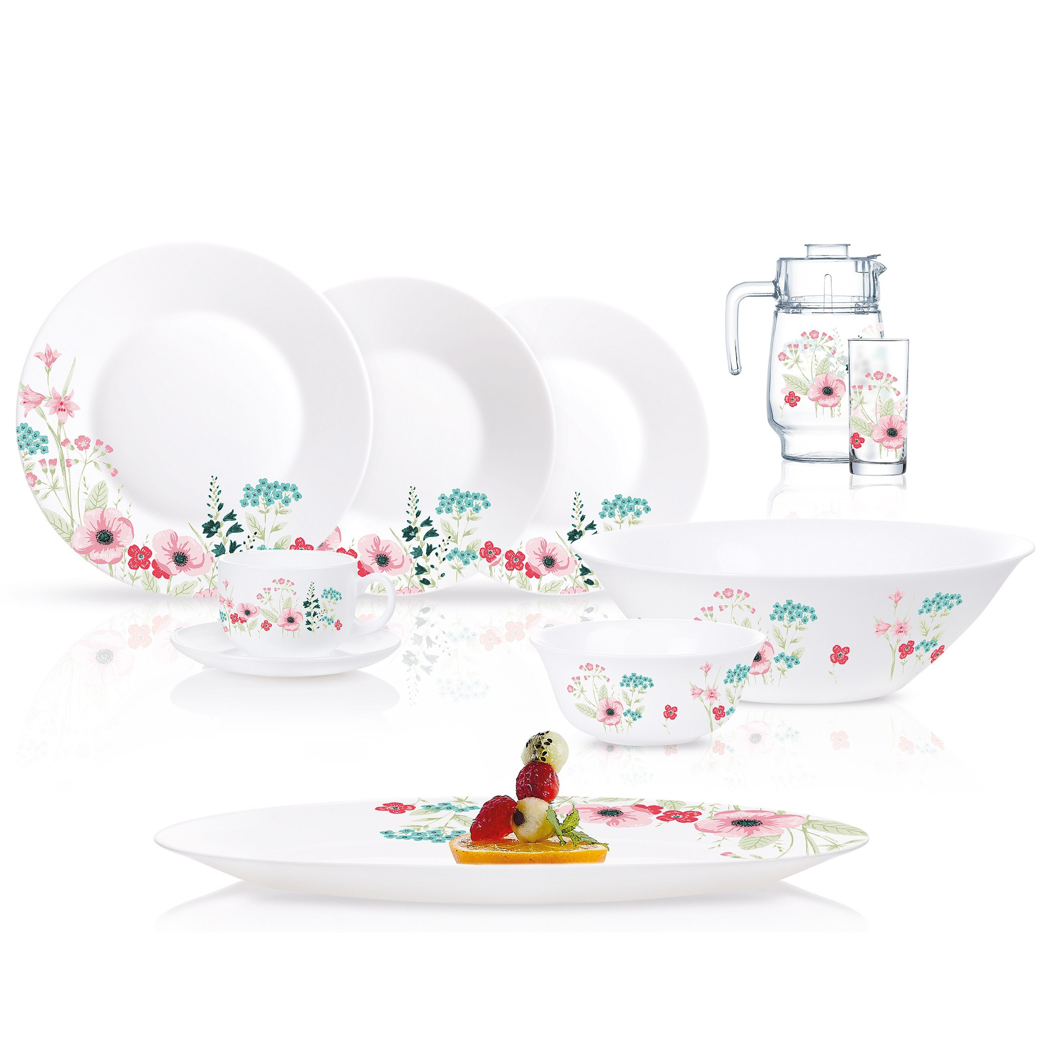 Rose Pompom 46-Piece Dinner Set-hbxhomeware-hbxkitchen-image-1