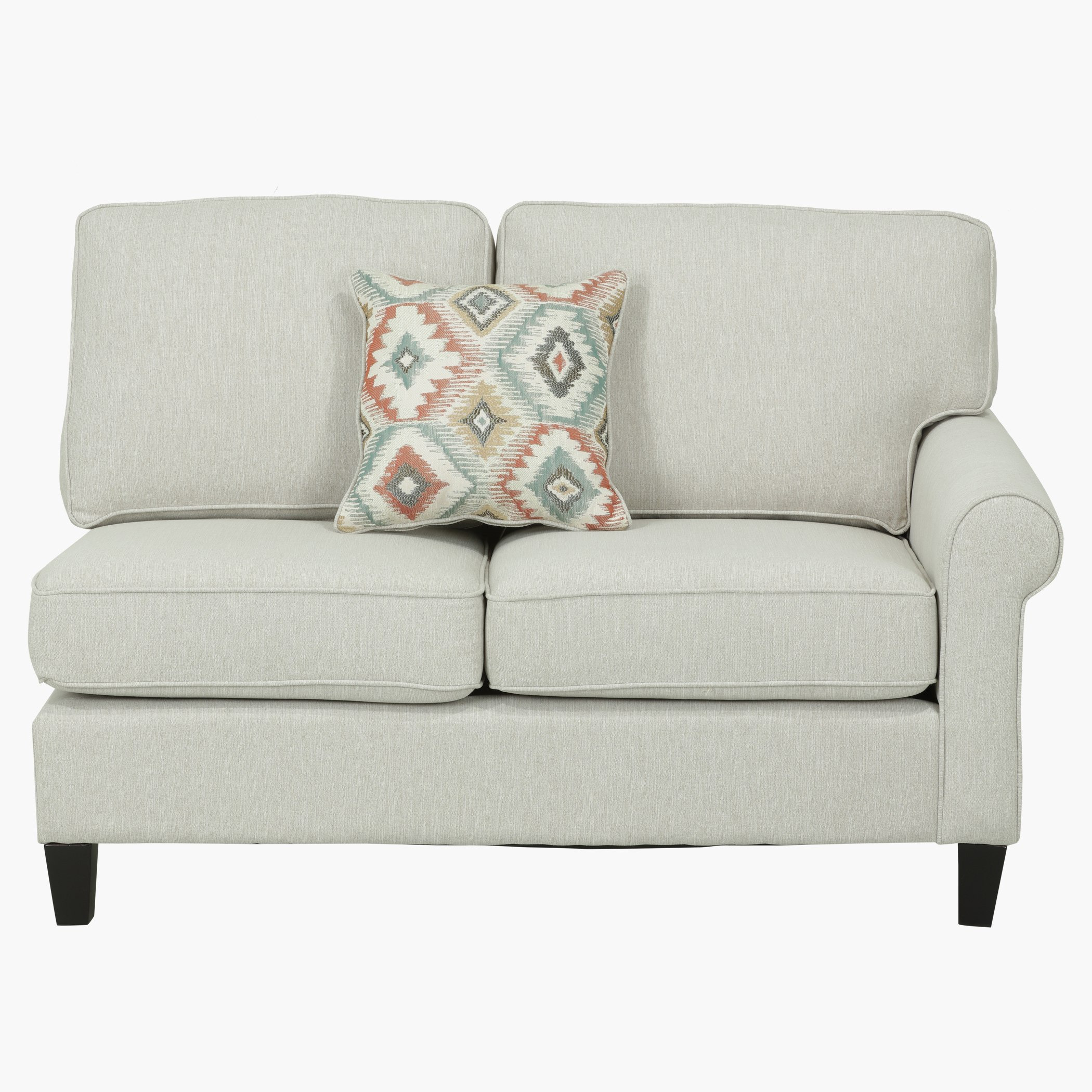 أريكة بمقعدين يمين مع وسادة من أوكوود-hbxfurniture-livingroom-sofasandsofasets-image-1