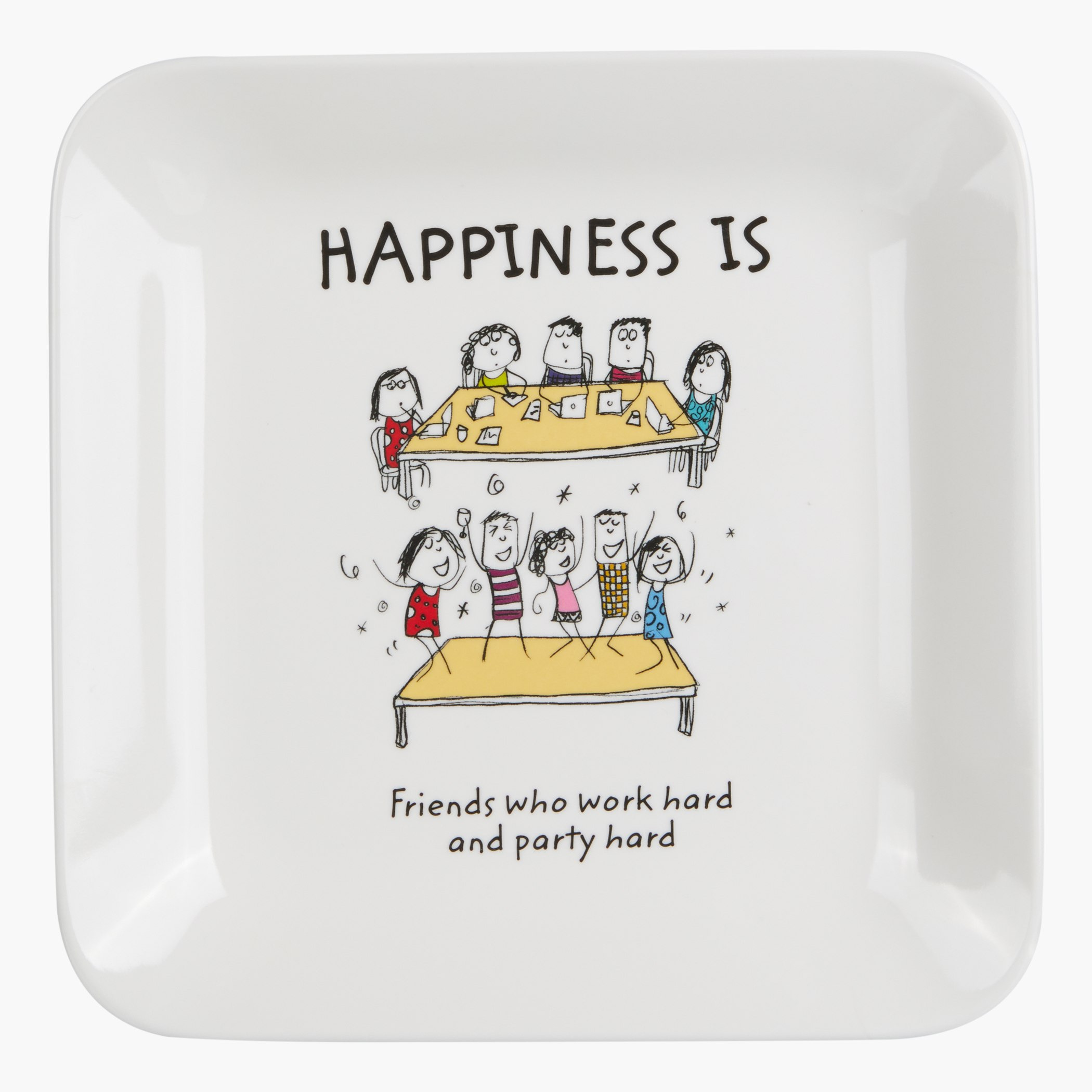 صحن مقرمشات مربع من هابينيس 22 سم-hbxdecorandfurnishings-tabletop-serveware-image-3